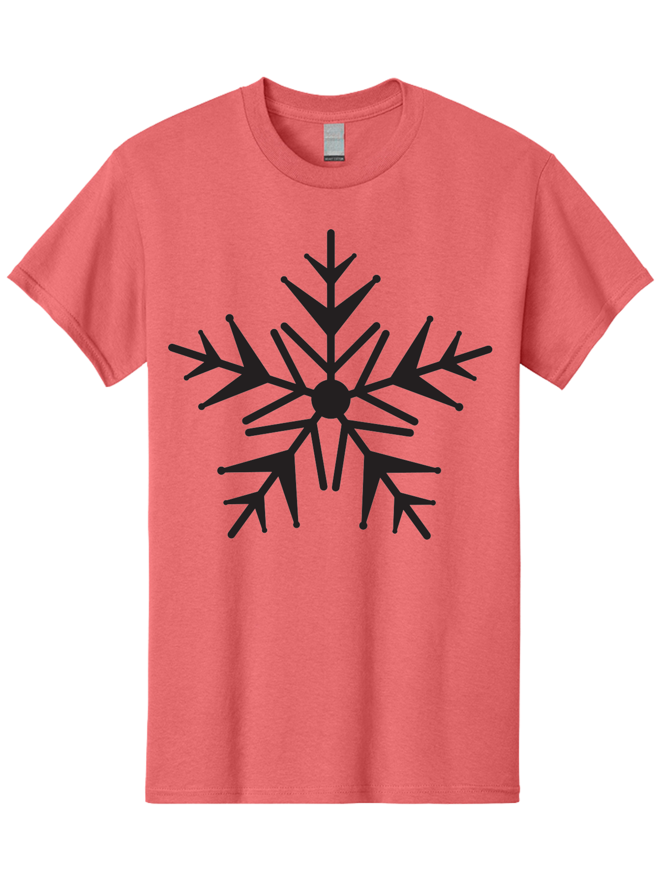 Snowflake-6 Men'S Graphic Tee, 100% Cotton, Comfortable Casual Summer Wear, Machine Washable, Snowflake, Winter Wonderland, Frosty Design, Delicate Pattern, Intricate Details, Symmetrical Shape, Winter Season, Festive Decoration Aad172 15