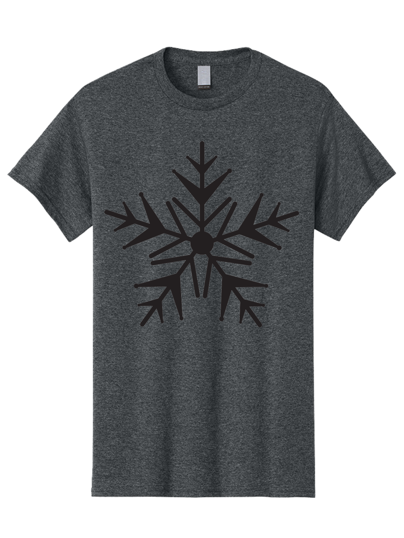 Snowflake-6 Men'S Graphic Tee, 100% Cotton, Comfortable Casual Summer Wear, Machine Washable, Snowflake, Winter Wonderland, Frosty Design, Delicate Pattern, Intricate Details, Symmetrical Shape, Winter Season, Festive Decoration Aad172 5