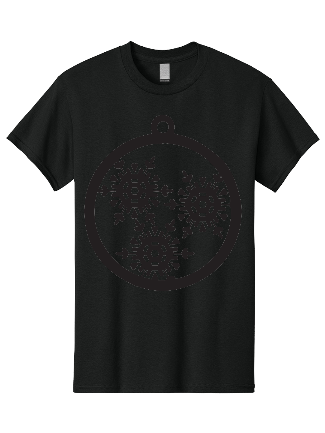 Snowflakes-Ornament-1 Men'S Graphic Tee, 100% Cotton, Comfortable Casual Summer Wear, Machine Washable, Snowflakes In Ornament, Winter Decorations, Festive Designs, Holiday Ornaments, Christmas Decor, Snowy Themes, Decorative Cutouts, Aad176 5