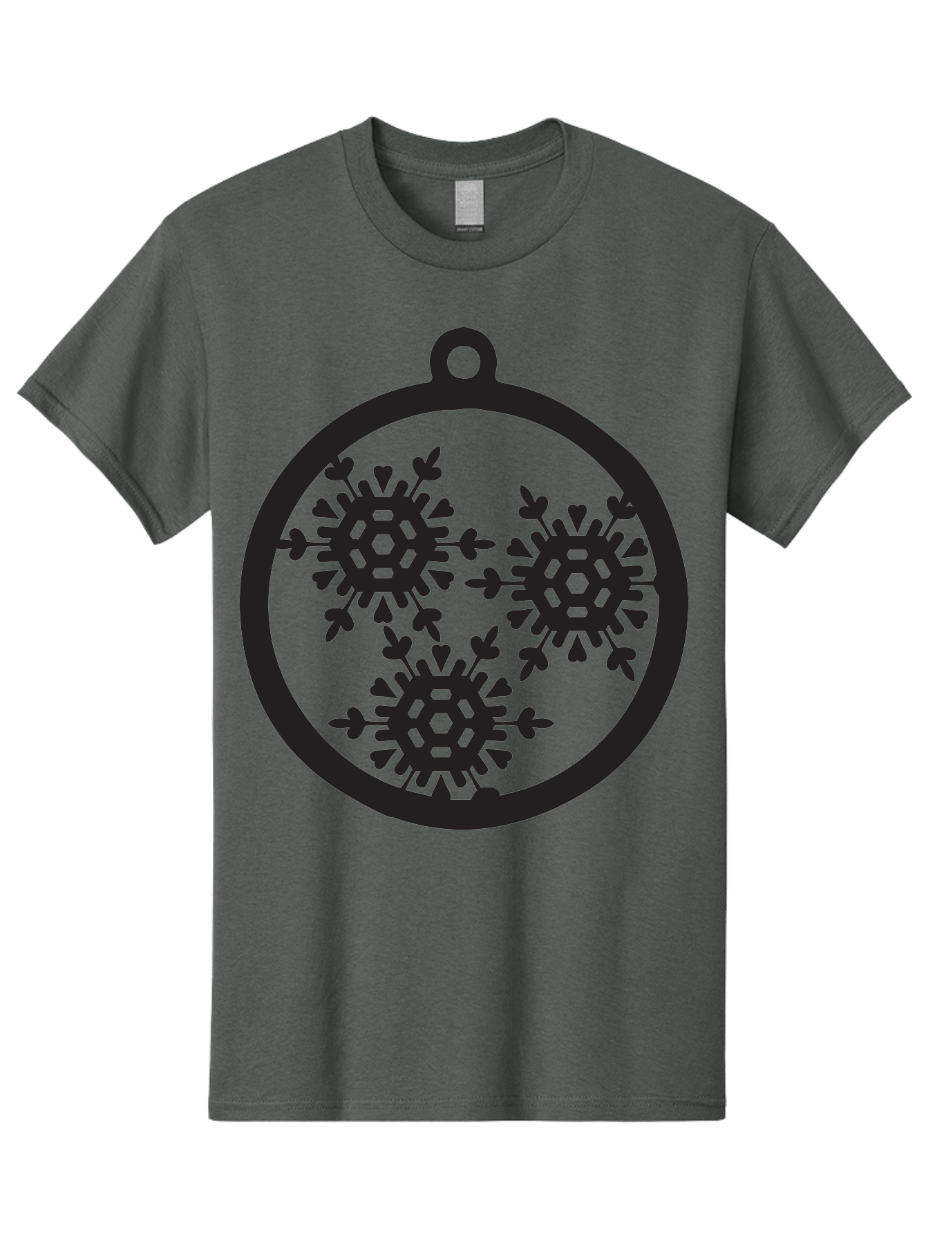 Snowflakes-Ornament-1 Men'S Graphic Tee, 100% Cotton, Comfortable Casual Summer Wear, Machine Washable, Snowflakes In Ornament, Winter Decorations, Festive Designs, Holiday Ornaments, Christmas Decor, Snowy Themes, Decorative Cutouts, Aad176 1