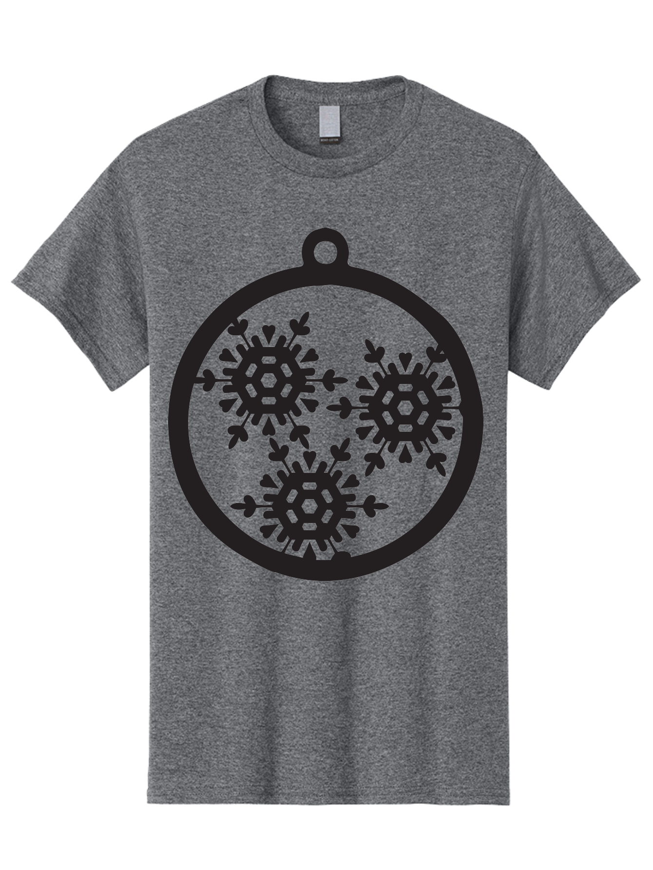 Snowflakes-Ornament-1 Men'S Graphic Tee, 100% Cotton, Comfortable Casual Summer Wear, Machine Washable, Snowflakes In Ornament, Winter Decorations, Festive Designs, Holiday Ornaments, Christmas Decor, Snowy Themes, Decorative Cutouts, Aad176 7