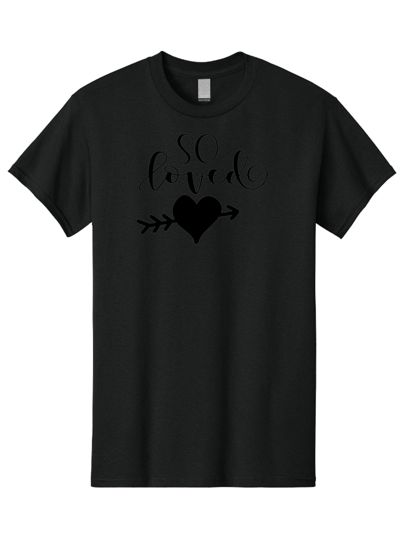 So-Loved Men'S Graphic Tee, 100% Cotton, Comfortable Casual Summer Wear, Machine Washable, Love Quote, Heart With Arrow, Valentines Day, Romantic Symbol, Love Message, Tender Feeling, Heartwarming, Love Inspiration Aad182 5