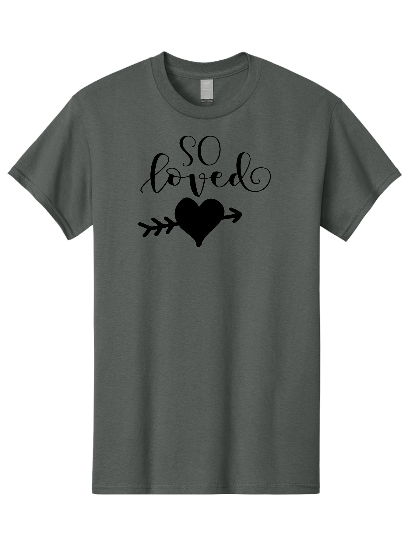 So-Loved Men'S Graphic Tee, 100% Cotton, Comfortable Casual Summer Wear, Machine Washable, Love Quote, Heart With Arrow, Valentines Day, Romantic Symbol, Love Message, Tender Feeling, Heartwarming, Love Inspiration Aad182 15
