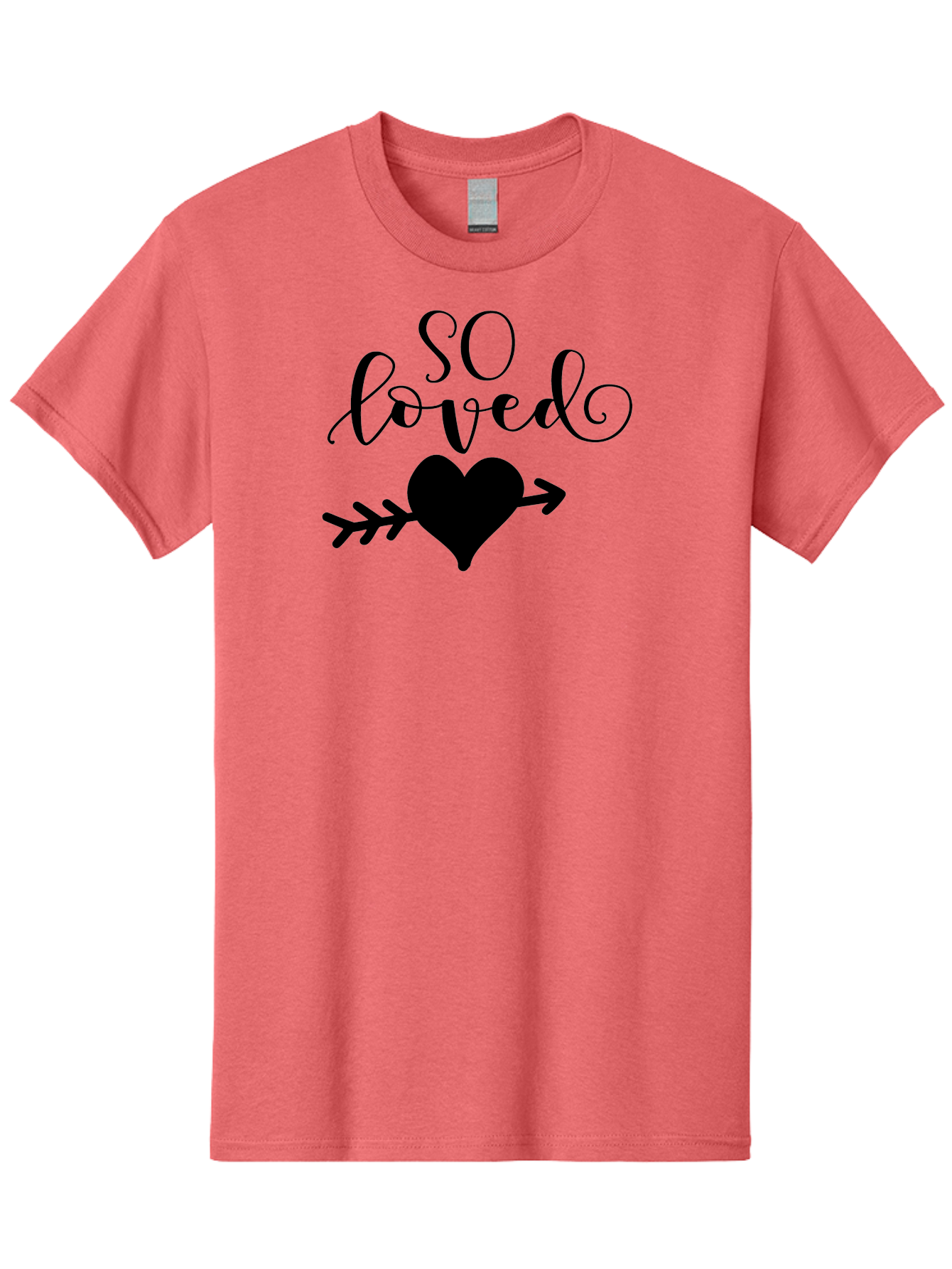 So-Loved Men'S Graphic Tee, 100% Cotton, Comfortable Casual Summer Wear, Machine Washable, Love Quote, Heart With Arrow, Valentines Day, Romantic Symbol, Love Message, Tender Feeling, Heartwarming, Love Inspiration Aad182 25