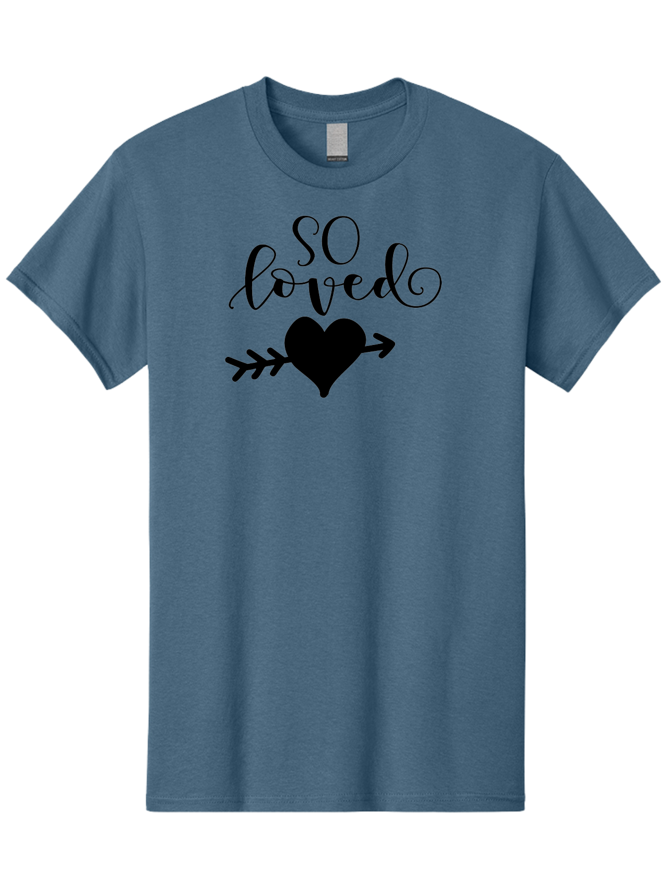 So-Loved Men'S Graphic Tee, 100% Cotton, Comfortable Casual Summer Wear, Machine Washable, Love Quote, Heart With Arrow, Valentines Day, Romantic Symbol, Love Message, Tender Feeling, Heartwarming, Love Inspiration Aad182 3
