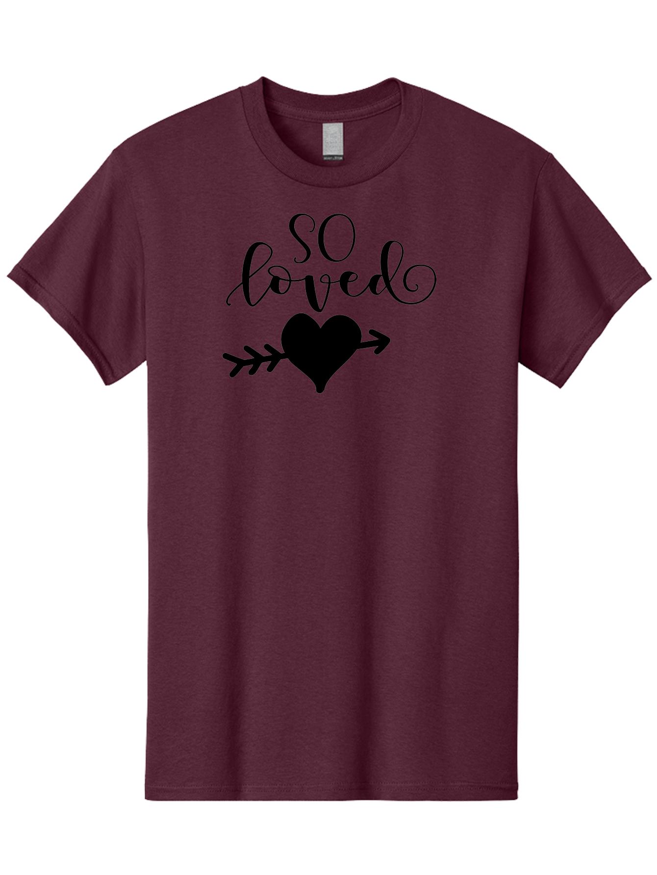 So-Loved Men'S Graphic Tee, 100% Cotton, Comfortable Casual Summer Wear, Machine Washable, Love Quote, Heart With Arrow, Valentines Day, Romantic Symbol, Love Message, Tender Feeling, Heartwarming, Love Inspiration Aad182 7