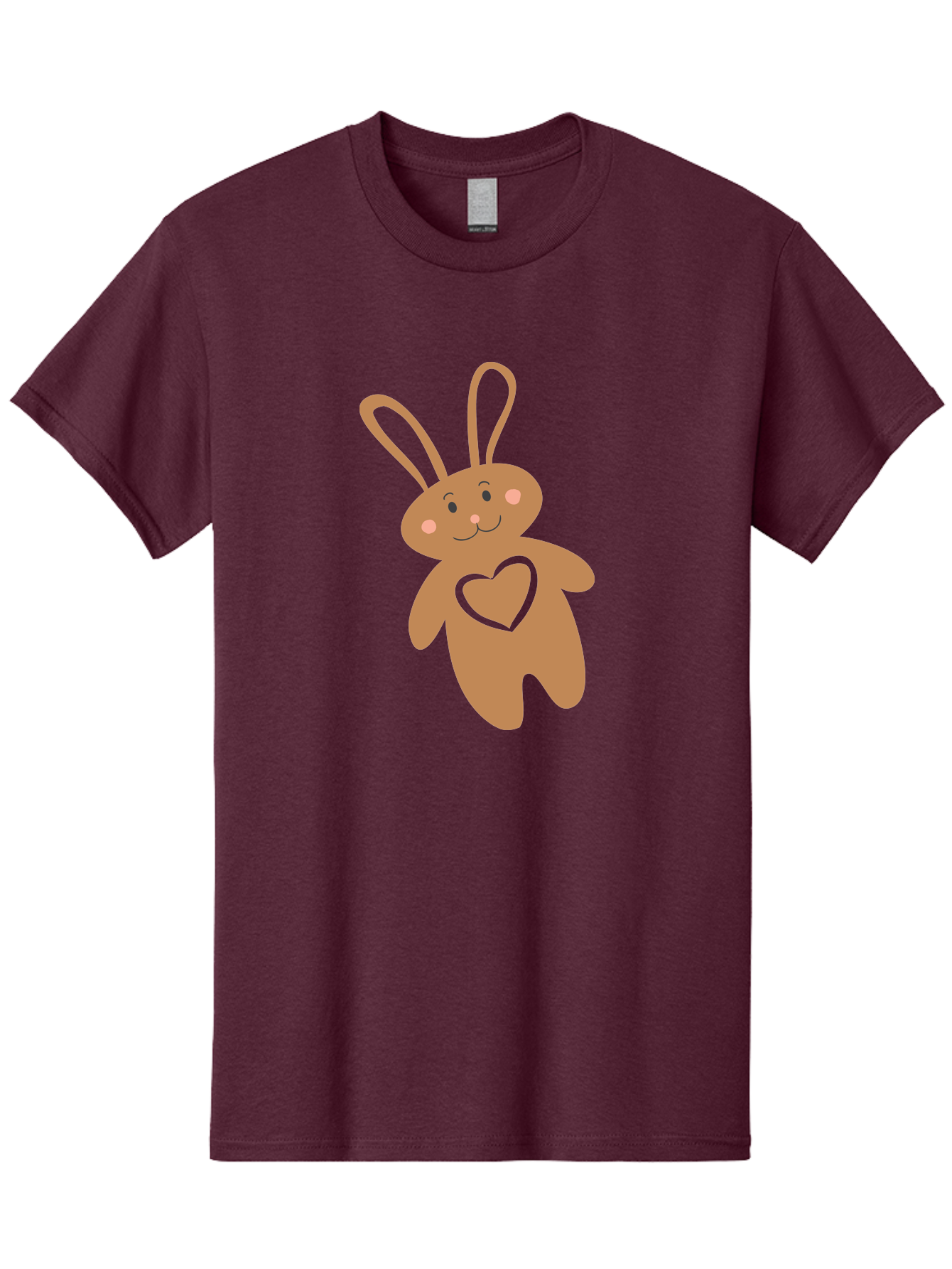 Teddy-Bunny Men'S Graphic Tee, 100% Cotton, Comfortable Casual Summer Wear, Machine Washable, Teddy Bear, Bunny, Heart, Cute, Cartoon, Digital Art, Nursery, Kawaii, Love, Friendship, Adorable Aad226 13