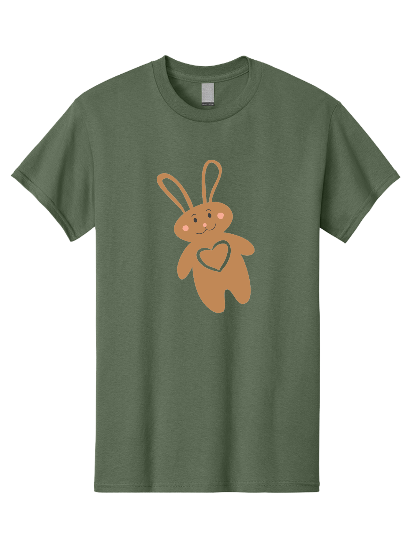 Teddy-Bunny Men'S Graphic Tee, 100% Cotton, Comfortable Casual Summer Wear, Machine Washable, Teddy Bear, Bunny, Heart, Cute, Cartoon, Digital Art, Nursery, Kawaii, Love, Friendship, Adorable Aad226 19