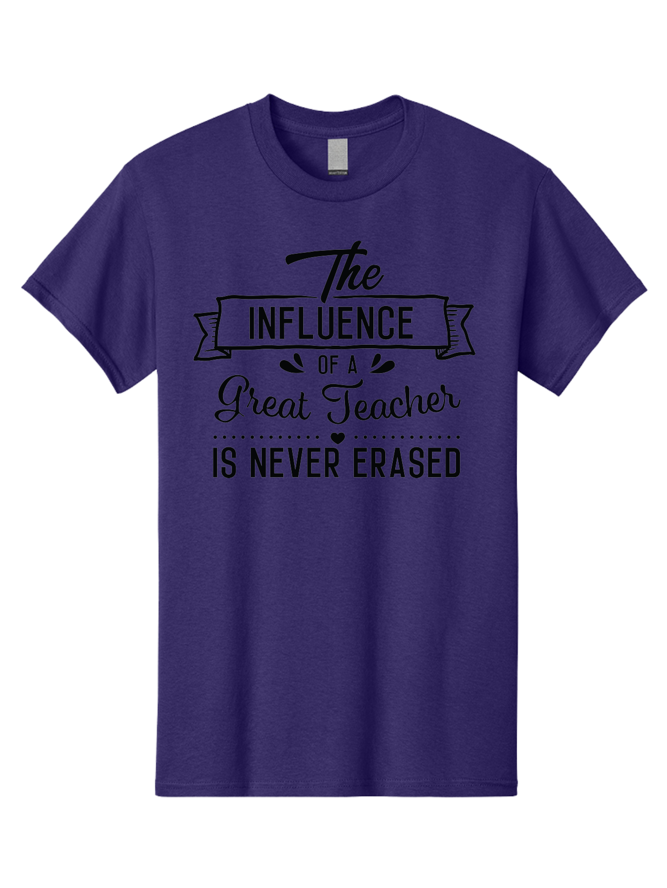 The-Influence-Of-A-Great-Teacher Men'S Graphic Tee, 100% Cotton, Comfortable Casual Summer Wear, Machine Washable, Inspirational Quote, Teacher Appreciation, Educational Motivation, Teaching Influence, Great Teacher, Motivational Phrase, Aad235 29