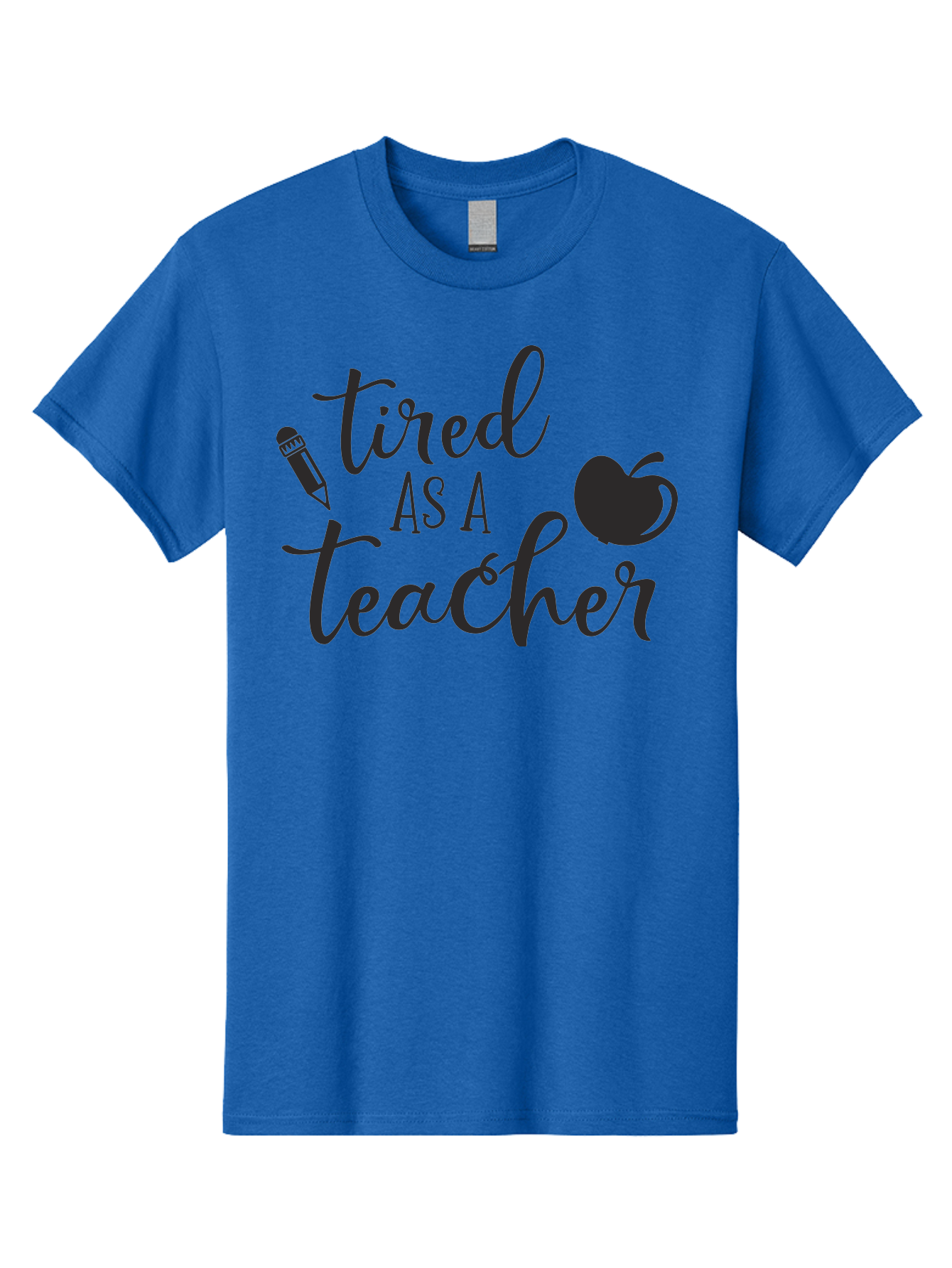 Tired-As-A-Teacher Men'S Graphic Tee, 100% Cotton, Comfortable Casual Summer Wear, Machine Washable, Tired As A Teacher, Teacher Quote, Funny Teacher Quote, Teacher Humor, Teacher Quotes, Apple, Pencil, Teacher Life Aad259 15