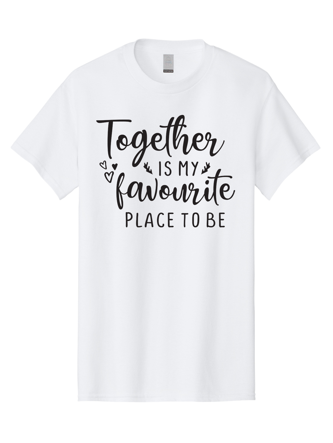 Together-Is-My-Favourite-Place-To-Be Men'S Graphic Tee, 100% Cotton, Comfortable Casual Summer Wear, Machine Washable, Together Forever, Love Quotes, Couple Goals, Romantic Quotes, Heartwarming Phrases, Togetherness, Relationship Quotes, Aad265 21