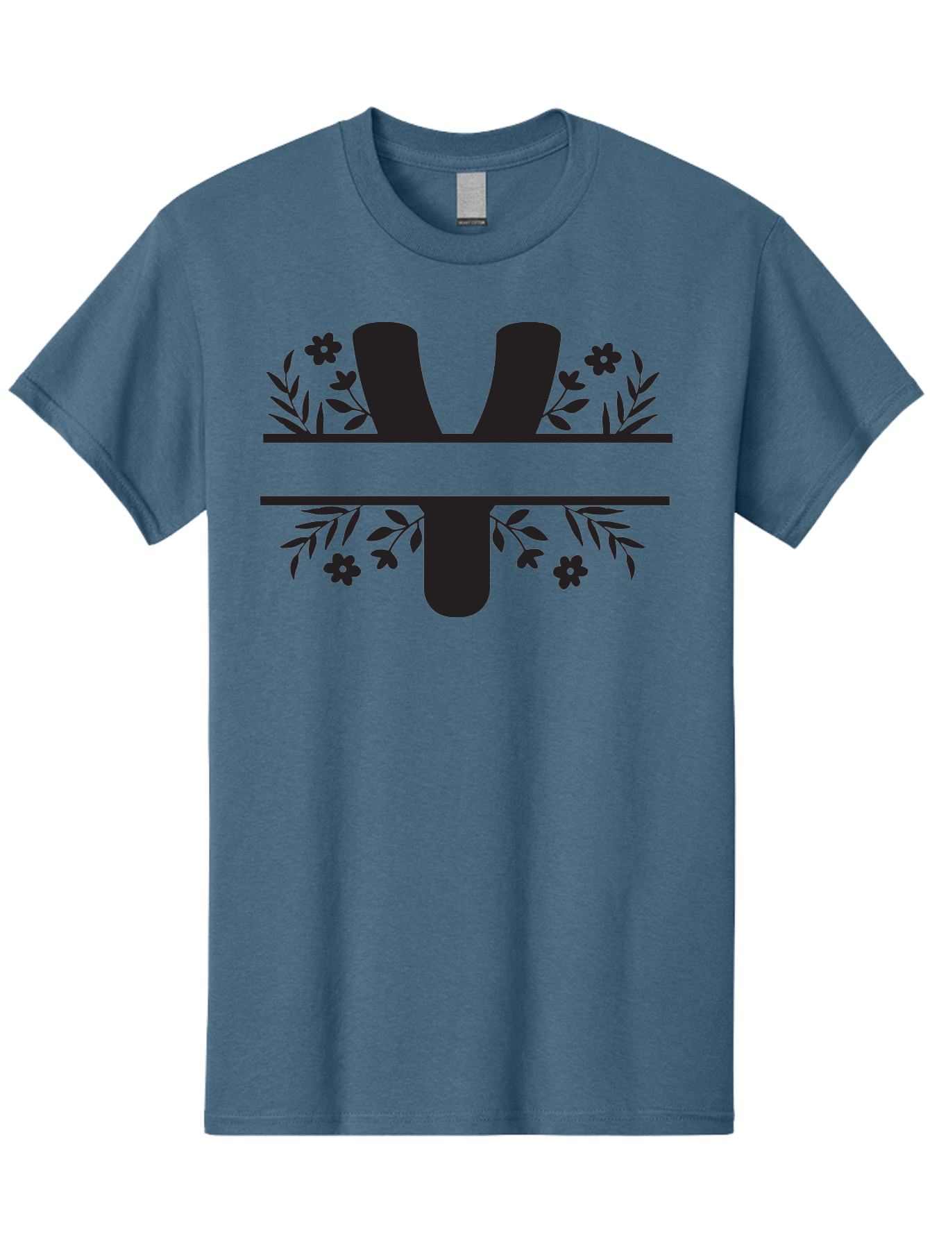 W-2 Men'S Graphic Tee, 100% Cotton, Comfortable Casual Summer Wear, Machine Washable, Stylized W Logo, Black Silhouettes, Floral Elements, Decorative Leaves, Flowers, Bold Typography, Modern Design, Logo Concept Aad282 17