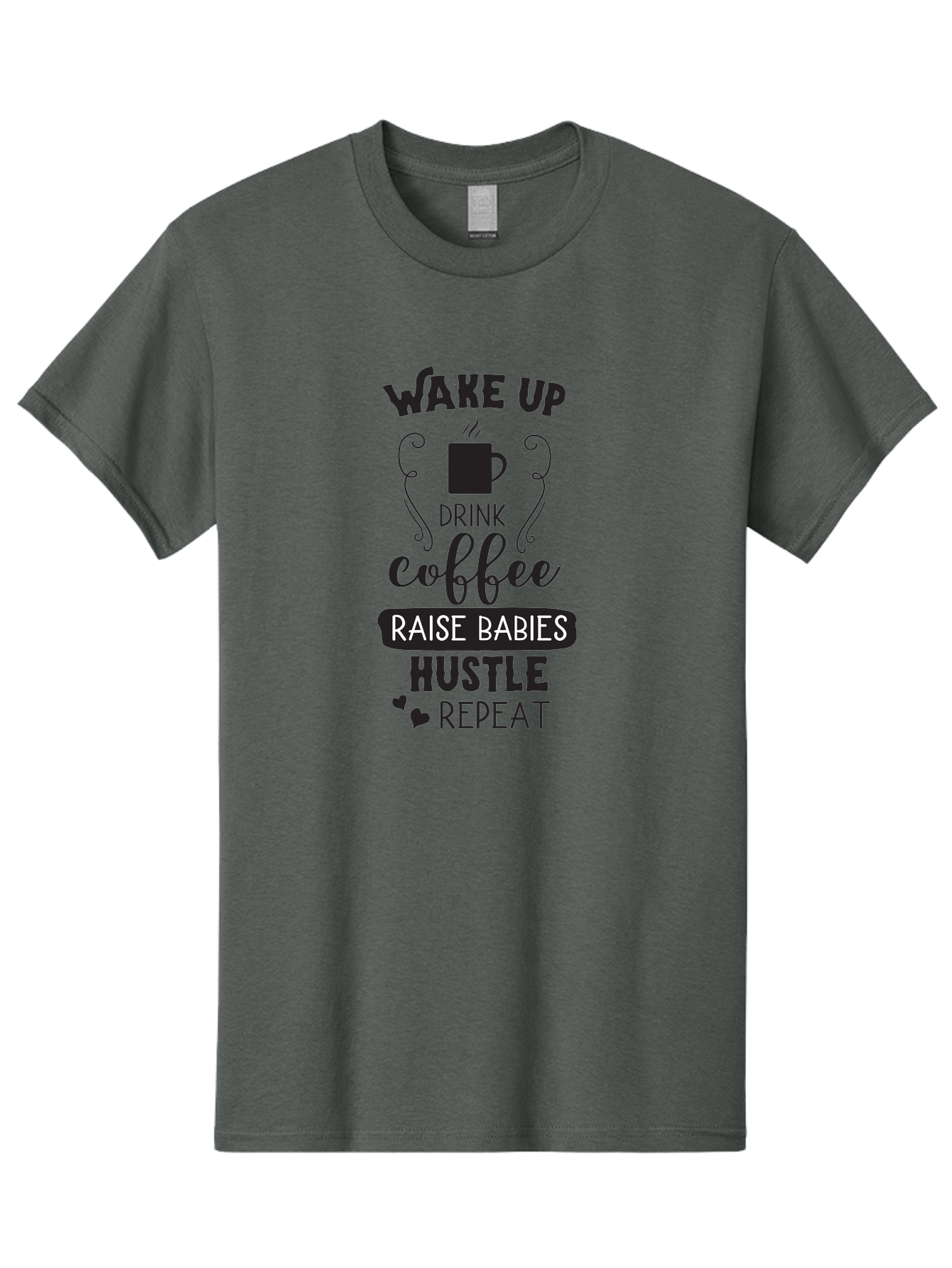 Wake-Up-Drink-Coffee Men'S Graphic Tee, 100% Cotton, Comfortable Casual Summer Wear, Machine Washable, Coffee Quote, Morning Motivation, Parenting Humor, Daily Grind, Coffee Lover, Hustle Culture, Mom Life, Funny Quote, Inspirational Quote Aad285 3