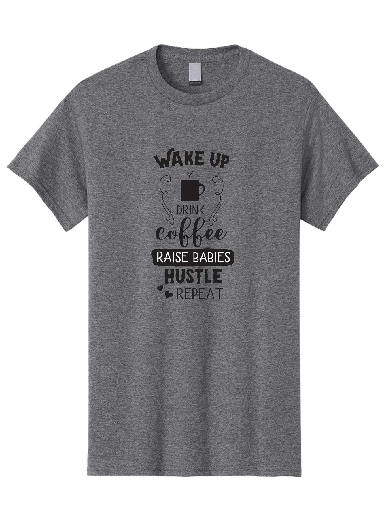 Wake-Up-Drink-Coffee Men'S Graphic Tee, 100% Cotton, Comfortable Casual Summer Wear, Machine Washable, Coffee Quote, Morning Motivation, Parenting Humor, Daily Grind, Coffee Lover, Hustle Culture, Mom Life, Funny Quote, Inspirational Quote Aad285 19