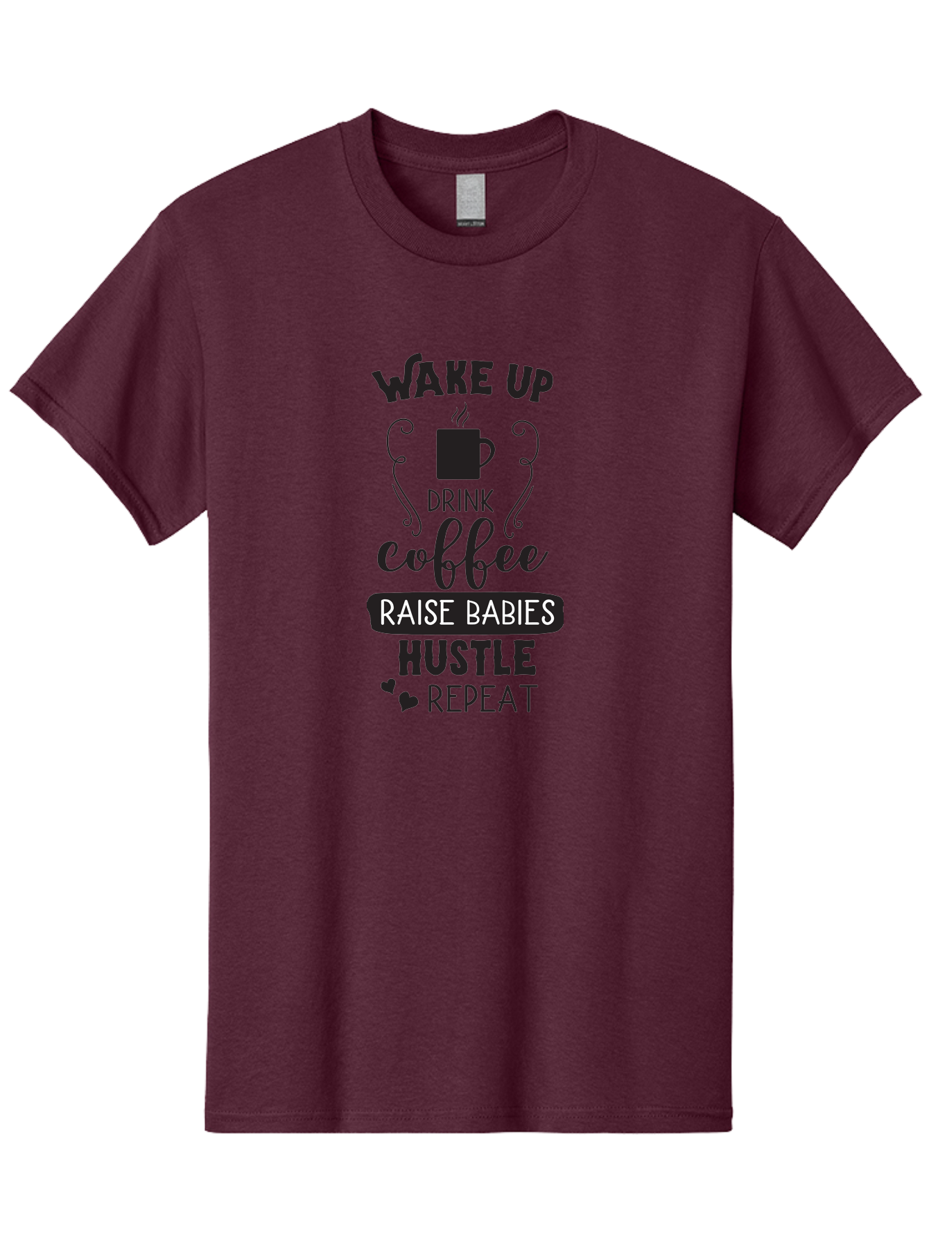 Wake-Up-Drink-Coffee Men'S Graphic Tee, 100% Cotton, Comfortable Casual Summer Wear, Machine Washable, Coffee Quote, Morning Motivation, Parenting Humor, Daily Grind, Coffee Lover, Hustle Culture, Mom Life, Funny Quote, Inspirational Quote Aad285 5