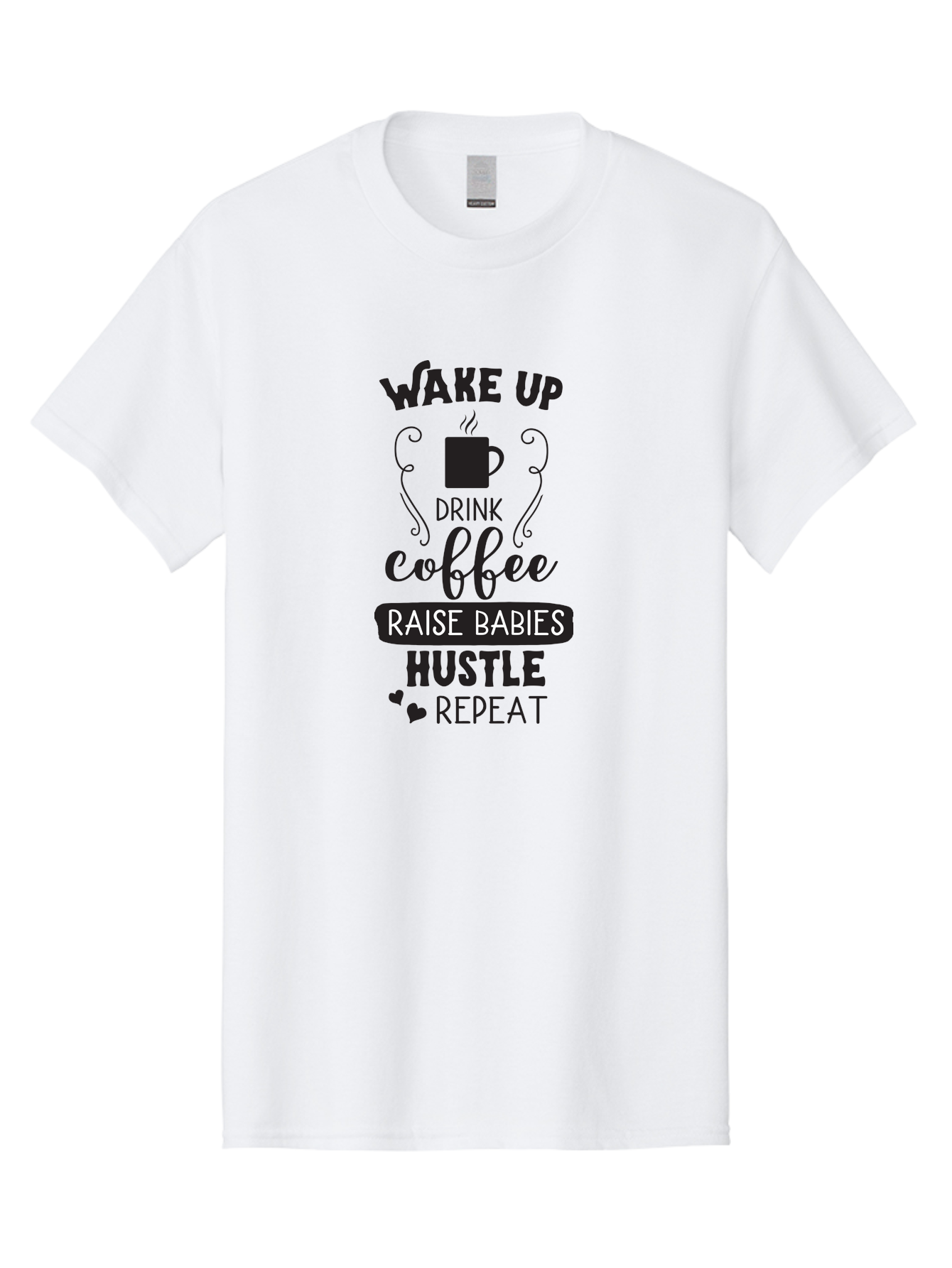 Wake-Up-Drink-Coffee Men'S Graphic Tee, 100% Cotton, Comfortable Casual Summer Wear, Machine Washable, Coffee Quote, Morning Motivation, Parenting Humor, Daily Grind, Coffee Lover, Hustle Culture, Mom Life, Funny Quote, Inspirational Quote Aad285 11