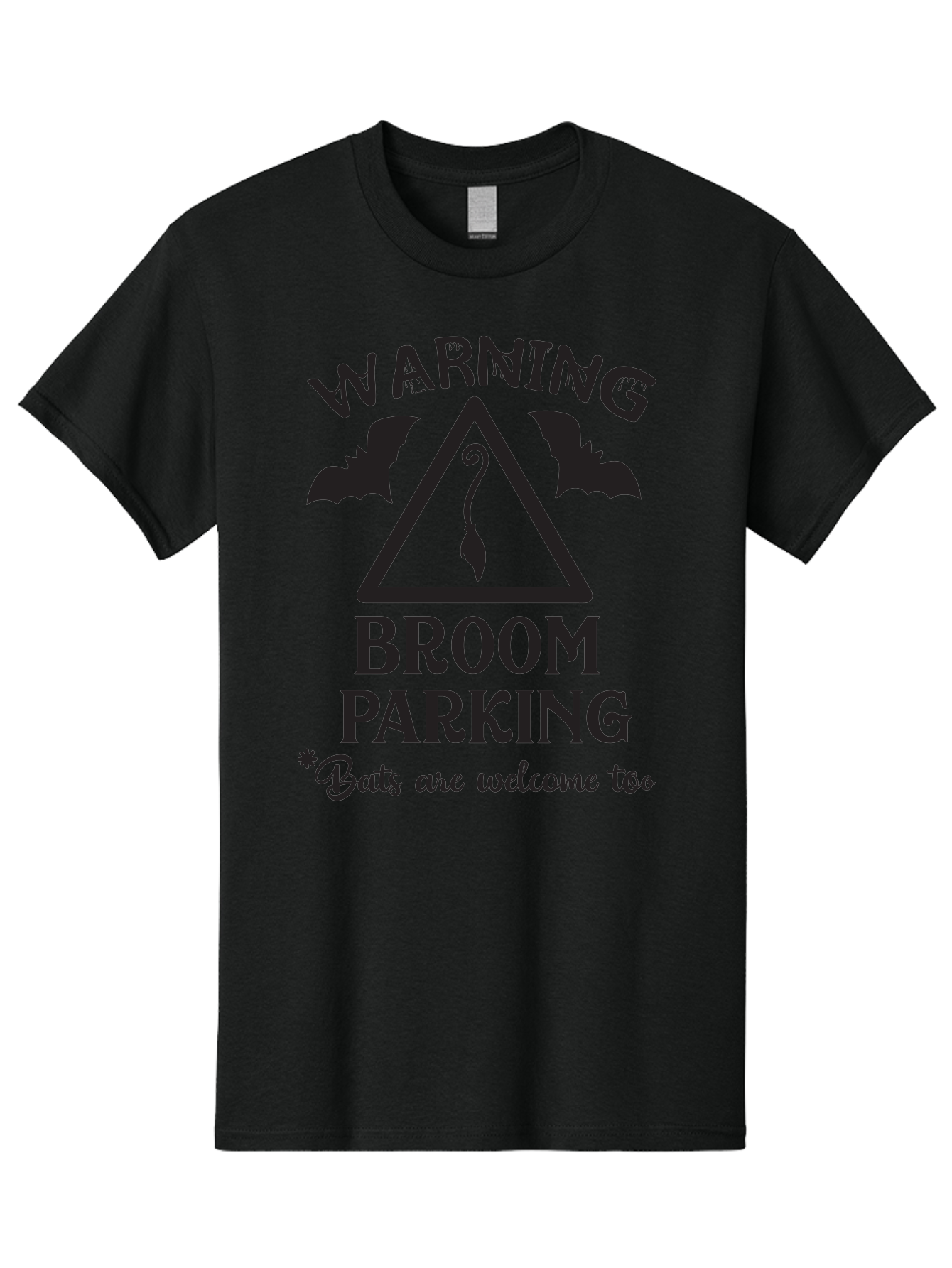 Warning-Broom-Parking Men'S Graphic Tee, 100% Cotton, Comfortable Casual Summer Wear, Machine Washable, Halloween Warning Sign, Broom Parking, Bats Are Welcome, Spooky Decor, Witchy Vibes, Halloween Decorations, Funny Halloween Signs Aad286 15