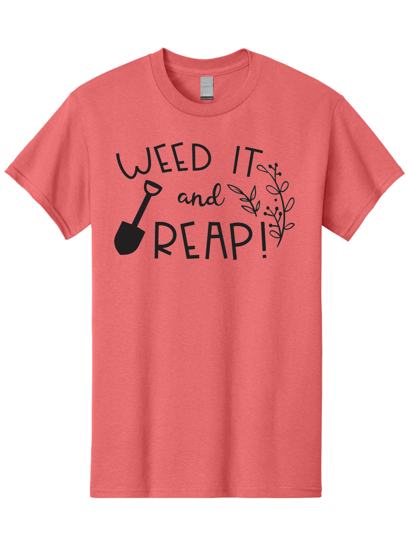 Weed-It-And-Reap Men'S Graphic Tee, 100% Cotton, Comfortable Casual Summer Wear, Machine Washable, Gardening Humor, Weed It And Reap, Funny Gardening Quote, Garden Inspiration, Shovel Illustration, Plant Design, Gardening Puns, Yard Work, Aad294 5