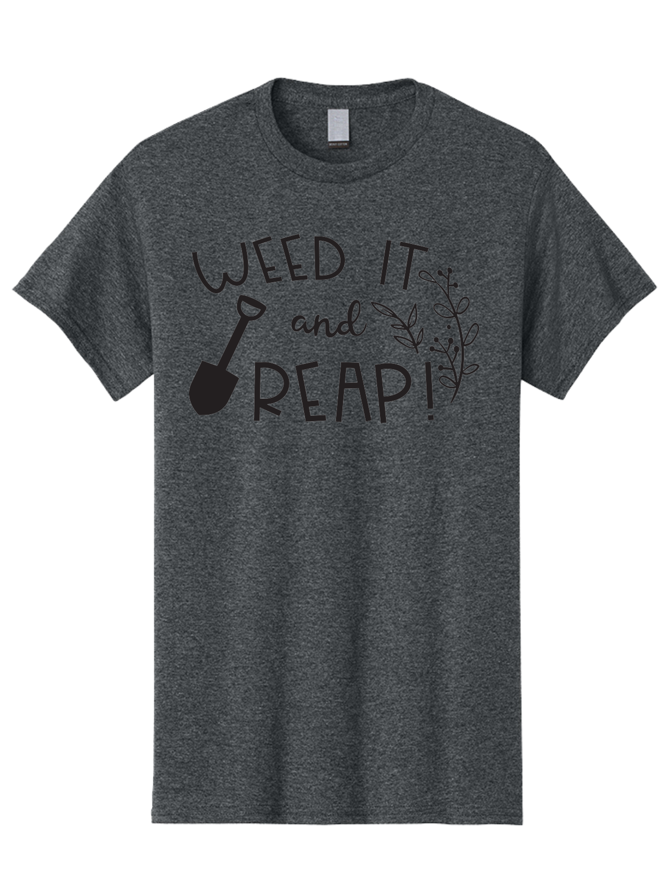 Weed-It-And-Reap Men'S Graphic Tee, 100% Cotton, Comfortable Casual Summer Wear, Machine Washable, Gardening Humor, Weed It And Reap, Funny Gardening Quote, Garden Inspiration, Shovel Illustration, Plant Design, Gardening Puns, Yard Work, Aad294 7