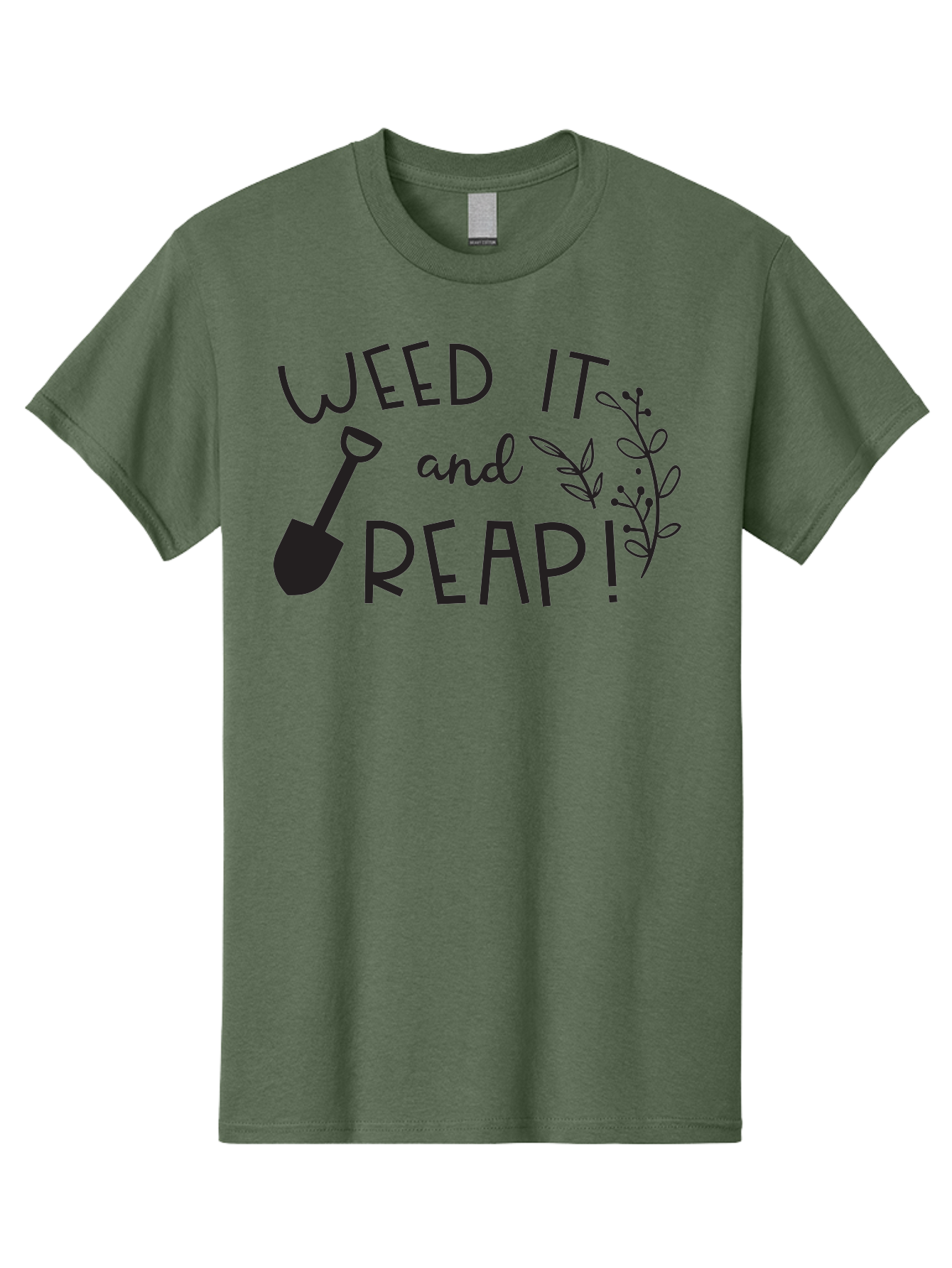 Weed-It-And-Reap Men'S Graphic Tee, 100% Cotton, Comfortable Casual Summer Wear, Machine Washable, Gardening Humor, Weed It And Reap, Funny Gardening Quote, Garden Inspiration, Shovel Illustration, Plant Design, Gardening Puns, Yard Work, Aad294 15