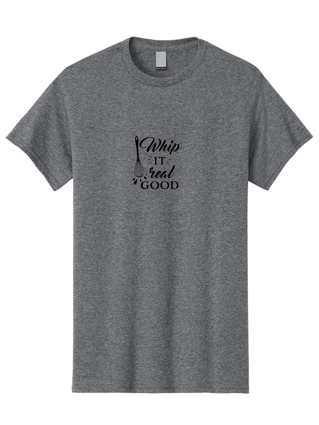 Whip-It-Real-Good Men'S Graphic Tee, 100% Cotton, Comfortable Casual Summer Wear, Machine Washable, Whisk Illustration, Cooking Inspiration, Baking Motivation, Kitchen Decor, Foodie Quote, Culinary Art, Recipe Graphics Aad311 5