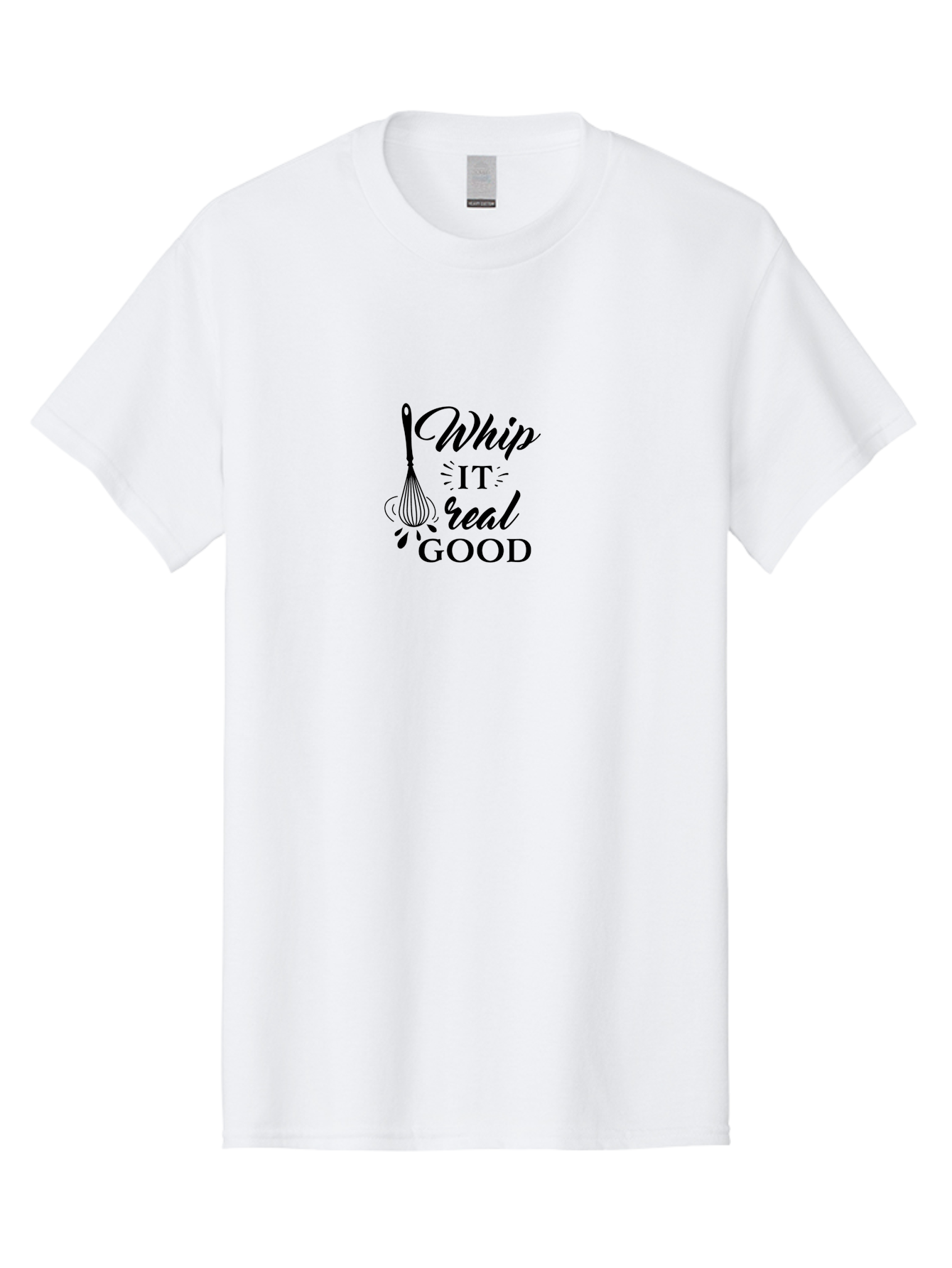 Whip-It-Real-Good Men'S Graphic Tee, 100% Cotton, Comfortable Casual Summer Wear, Machine Washable, Whisk Illustration, Cooking Inspiration, Baking Motivation, Kitchen Decor, Foodie Quote, Culinary Art, Recipe Graphics Aad311 9
