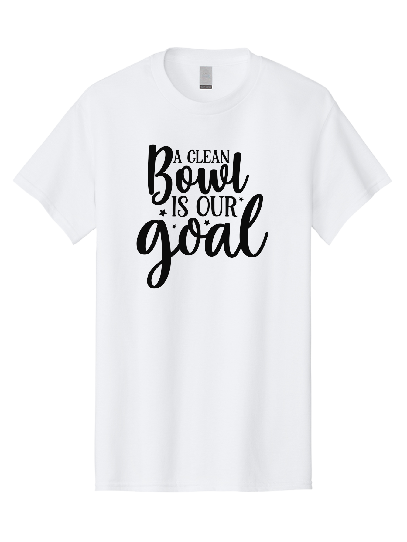 Clean-Bowl-Is-Our-Goal Men'S Graphic Tee, 100% Cotton, Comfortable Casual Summer Wear, Machine Washable, Motivational Quote, Food Slogan, Clean Bowl Goal, Dining Phrase, Restaurant Inspiration, Eating Encouragement, Meal Motivation Aad371 17
