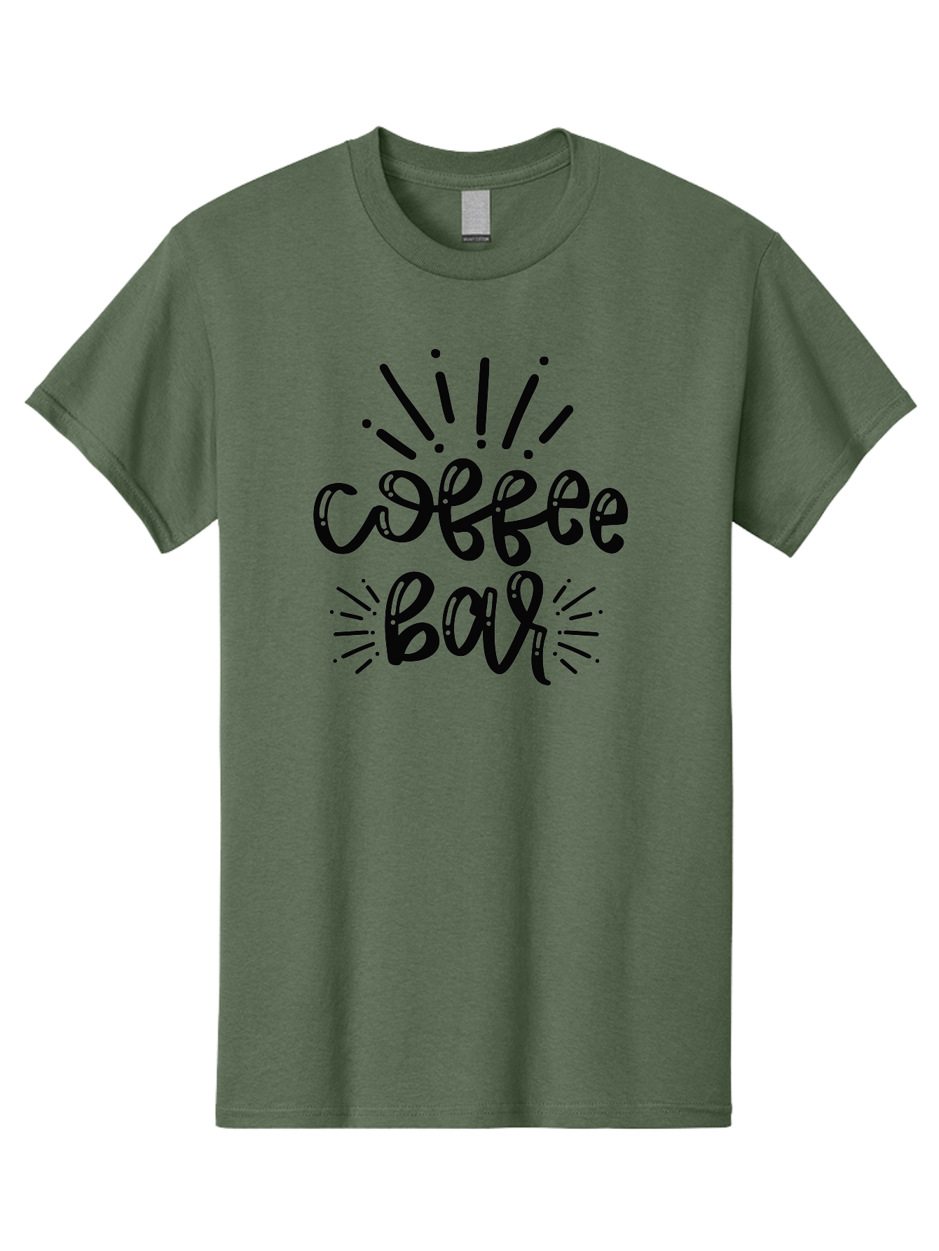 Coffee-Bar Men'S Graphic Tee, 100% Cotton, Comfortable Casual Summer Wear, Machine Washable, Coffee Shop, Coffee Culture, Cafe Ambiance, Relaxed Atmosphere, Coffee Lovers, Coffee Bar Sign, Modern Typography, Coffee Theme, Hand-Drawn Design, Aad372 7