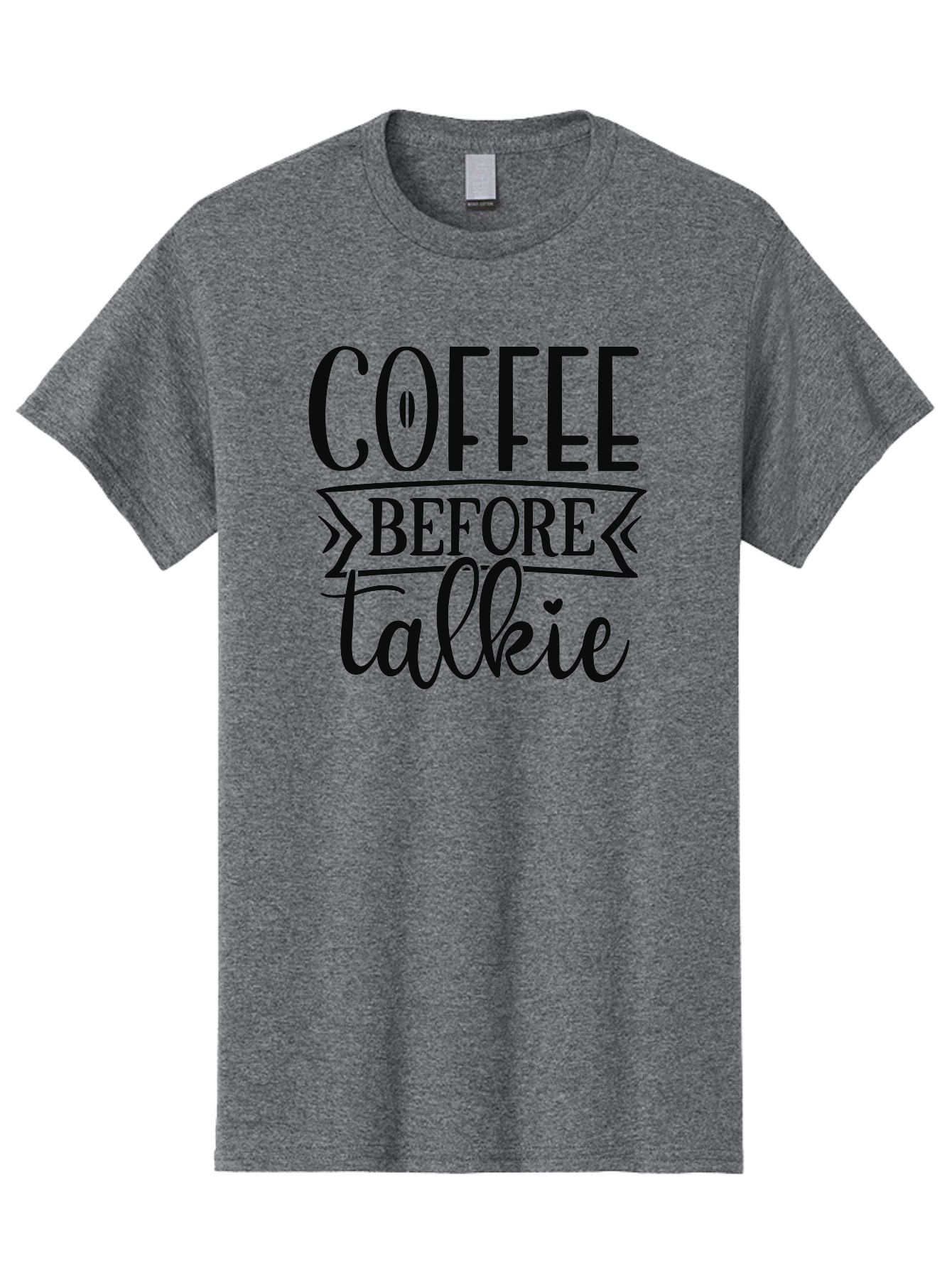 Coffee-Before-Talkie Men'S Graphic Tee, 100% Cotton, Comfortable Casual Summer Wear, Machine Washable, Coffee Lover, Morning Motivation, Funny Quote, Coffee Quote, Caffeine Fix, Humorous Design, Talkie, Coffee Before Talkie, Coffee Humor Aad373 21