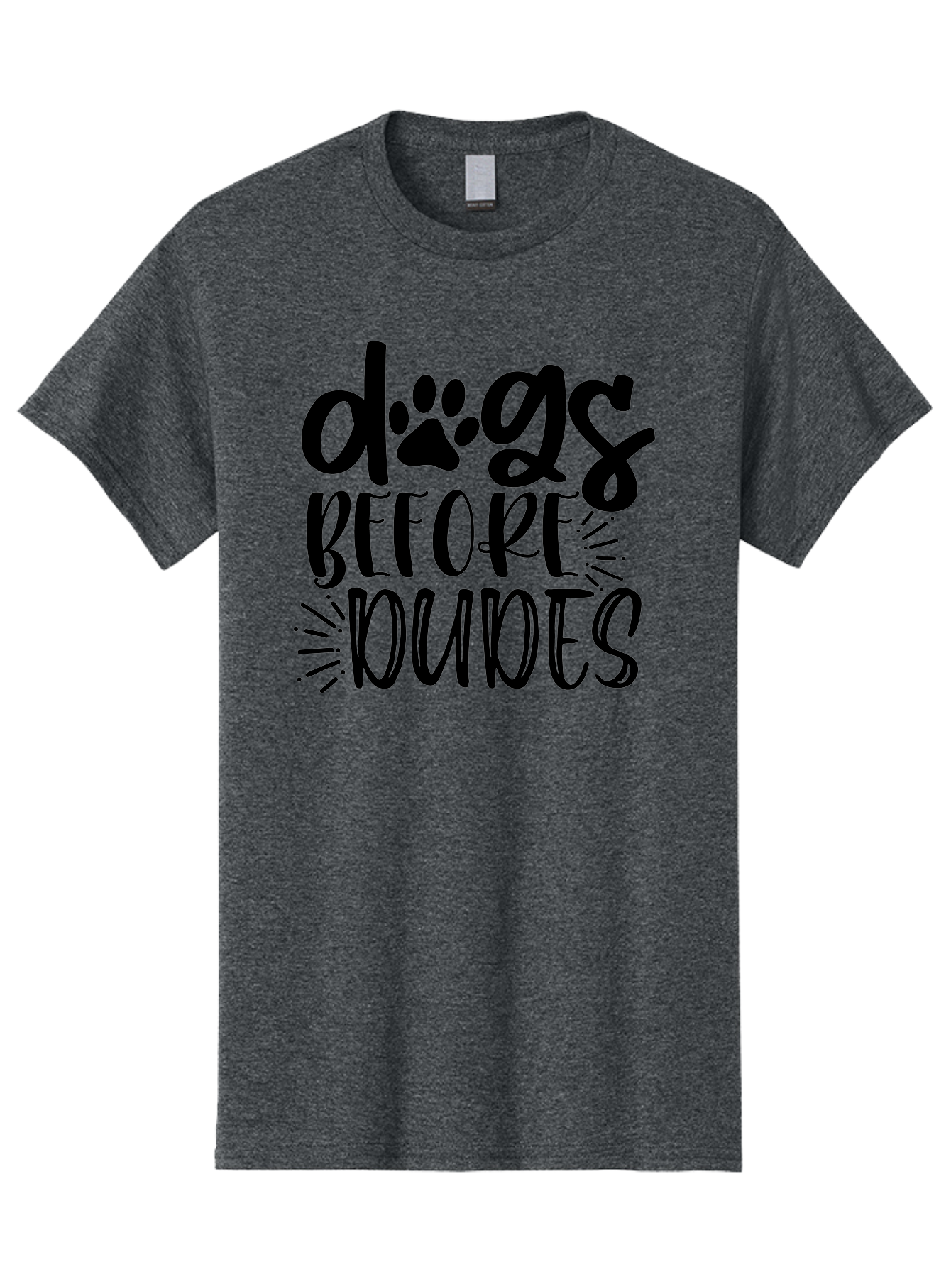 Dogs-Before-Dudes Men'S Graphic Tee, 100% Cotton, Comfortable Casual Summer Wear, Machine Washable, Funny Dog Quote, Dog Lover Gift, Dog Mom, Dog Dad, Paw Print, Humorous Text, Cute Dog Design, Dog Quotes, Funny Designs Aad388 15