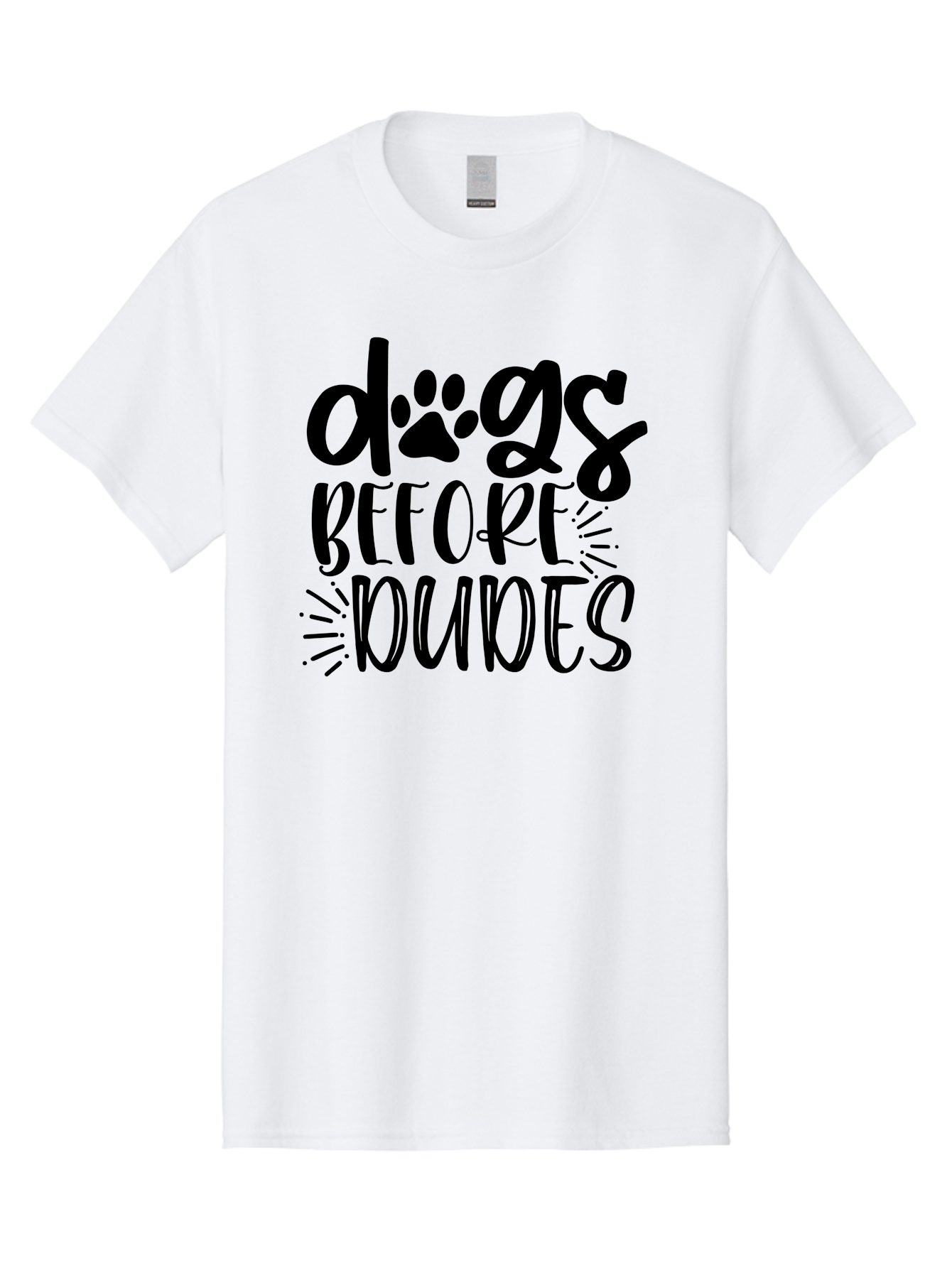 Dogs-Before-Dudes Men'S Graphic Tee, 100% Cotton, Comfortable Casual Summer Wear, Machine Washable, Funny Dog Quote, Dog Lover Gift, Dog Mom, Dog Dad, Paw Print, Humorous Text, Cute Dog Design, Dog Quotes, Funny Designs Aad388 23