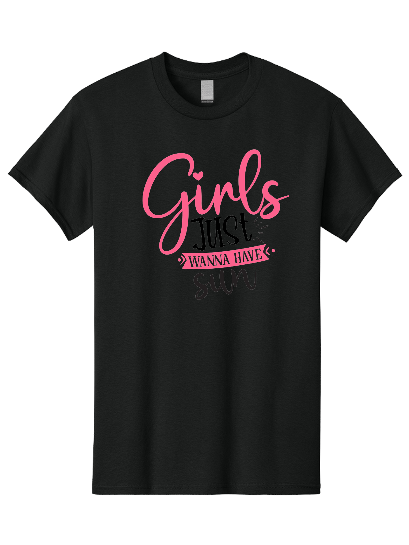 Girls-Just-Wanna-Have-Sun Men'S Graphic Tee, 100% Cotton, Comfortable Casual Summer Wear, Machine Washable, Summer Vibes, Sun Loving Girls, Girls Just Wanna Have Sun, Hand Lettering, Typography Art, Inspirational Quotes, Funny Sayings Aad405 3
