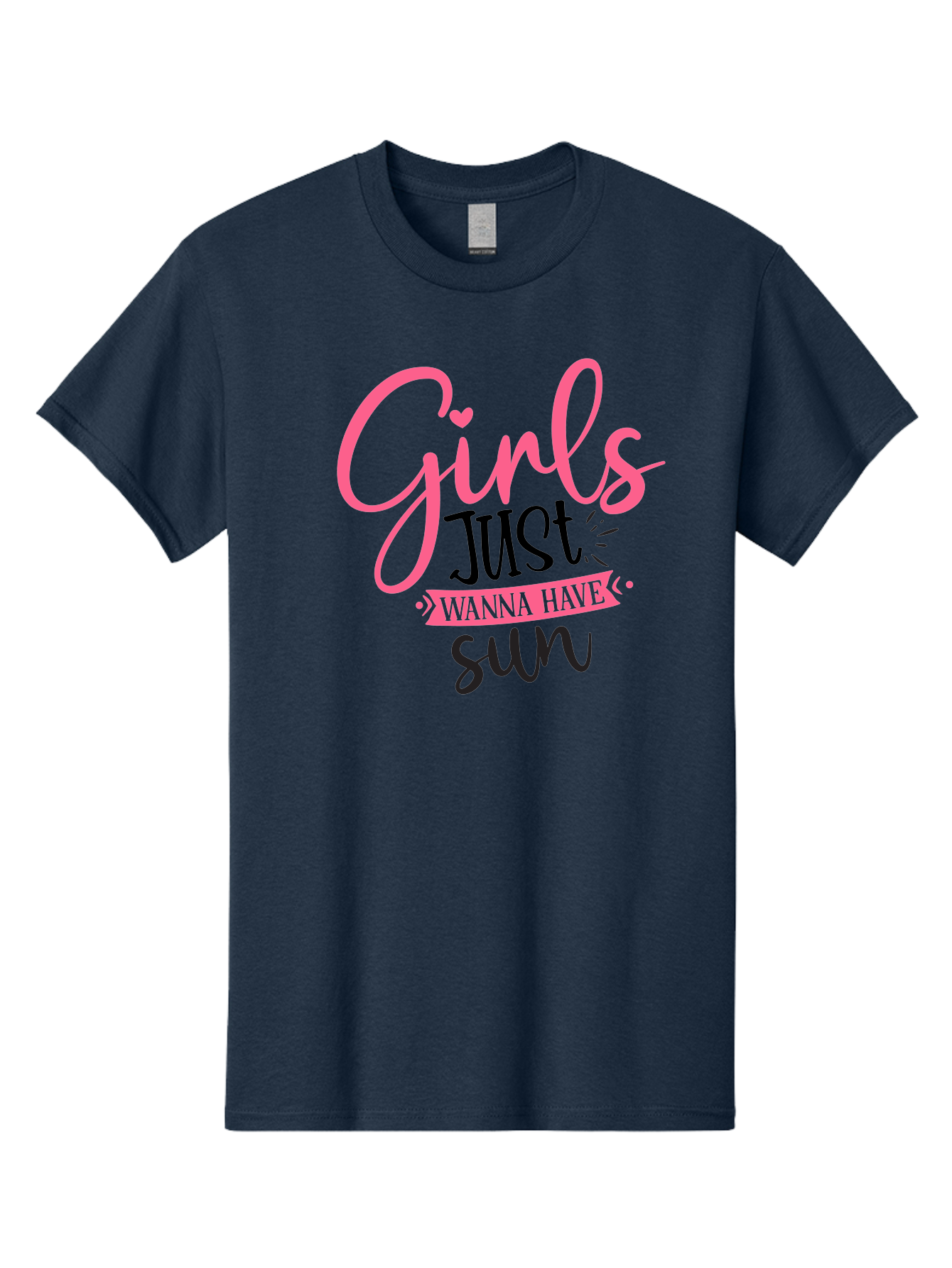 Girls-Just-Wanna-Have-Sun Men'S Graphic Tee, 100% Cotton, Comfortable Casual Summer Wear, Machine Washable, Summer Vibes, Sun Loving Girls, Girls Just Wanna Have Sun, Hand Lettering, Typography Art, Inspirational Quotes, Funny Sayings Aad405 27