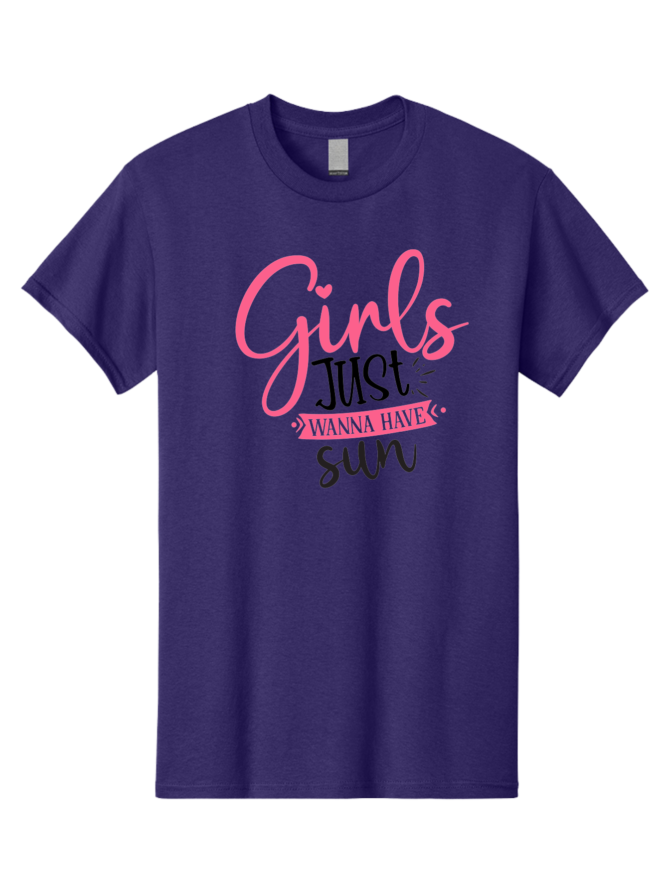 Girls-Just-Wanna-Have-Sun Men'S Graphic Tee, 100% Cotton, Comfortable Casual Summer Wear, Machine Washable, Summer Vibes, Sun Loving Girls, Girls Just Wanna Have Sun, Hand Lettering, Typography Art, Inspirational Quotes, Funny Sayings Aad405 5