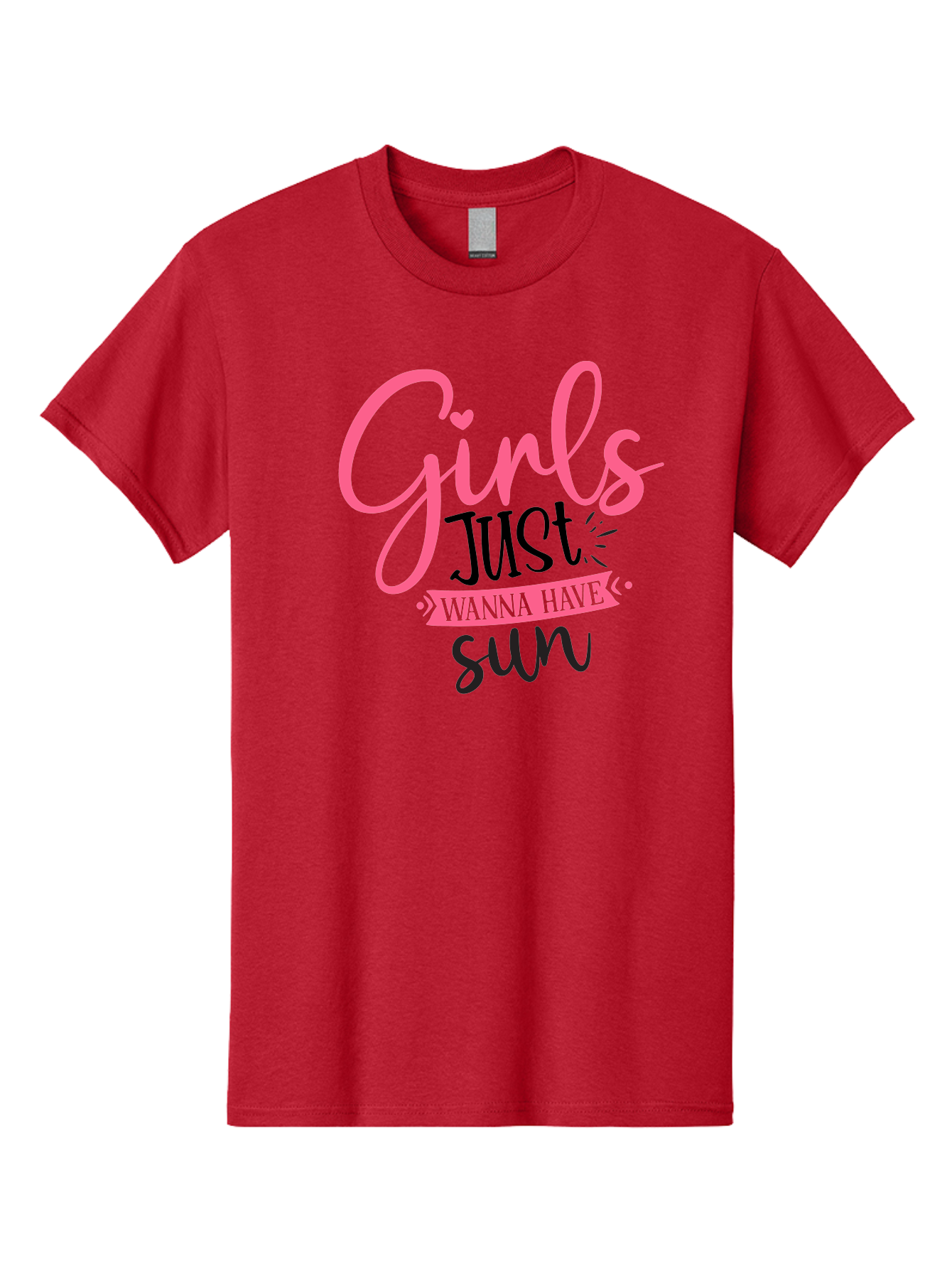 Girls-Just-Wanna-Have-Sun Men'S Graphic Tee, 100% Cotton, Comfortable Casual Summer Wear, Machine Washable, Summer Vibes, Sun Loving Girls, Girls Just Wanna Have Sun, Hand Lettering, Typography Art, Inspirational Quotes, Funny Sayings Aad405 13