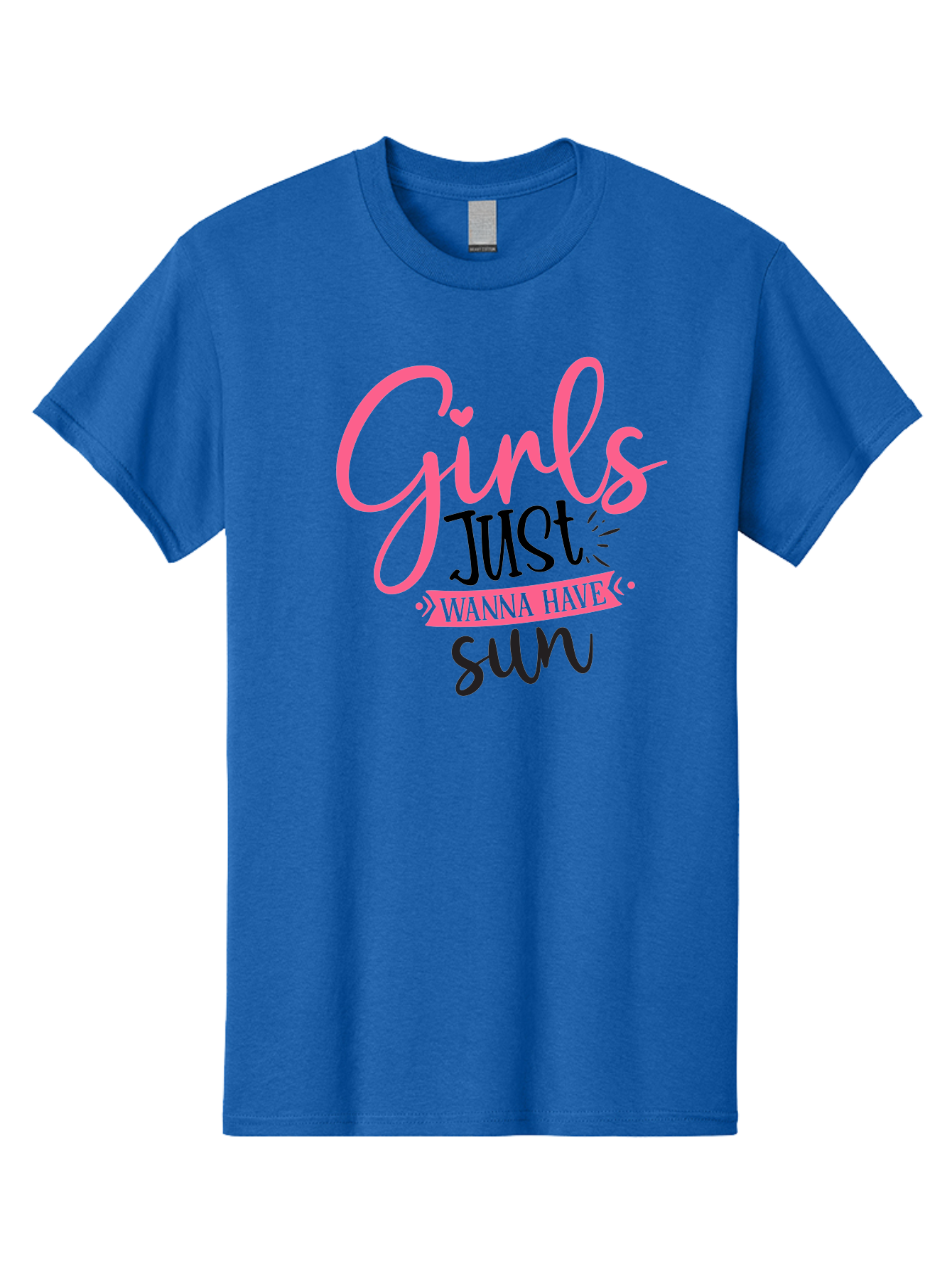 Girls-Just-Wanna-Have-Sun Men'S Graphic Tee, 100% Cotton, Comfortable Casual Summer Wear, Machine Washable, Summer Vibes, Sun Loving Girls, Girls Just Wanna Have Sun, Hand Lettering, Typography Art, Inspirational Quotes, Funny Sayings Aad405 17