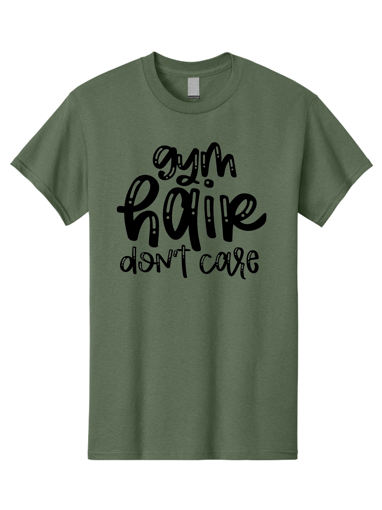 Gym-Hair-Don-T-Care Men'S Graphic Tee, 100% Cotton, Comfortable Casual Summer Wear, Machine Washable, Gym Hair Don’T Care, Fitness Motivation, Workout Inspiration, Funny Quotes, Fitness Humor, Motivational Quotes, Gym Culture Aad409 27