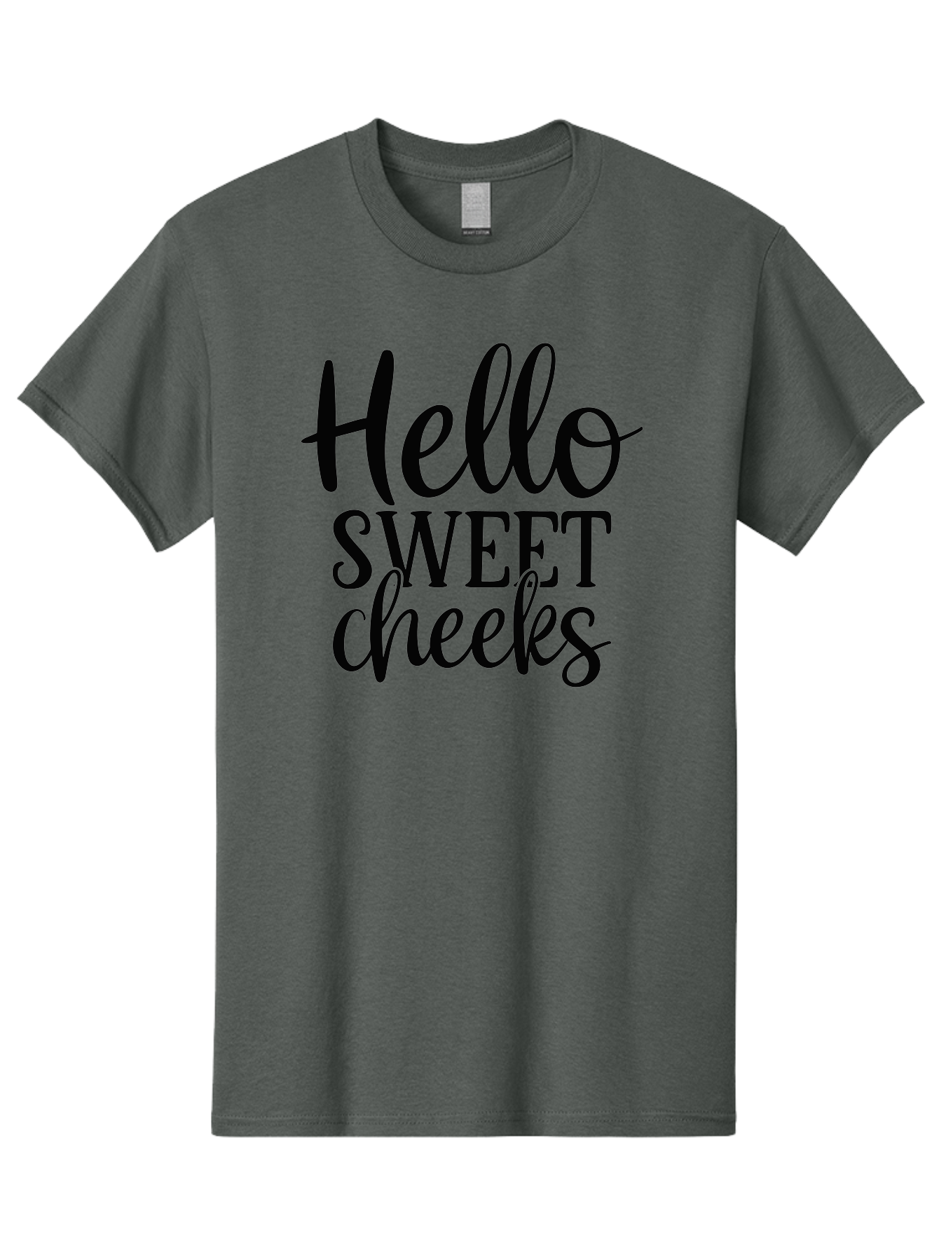 Hello-Sweet-Cheeks Men'S Graphic Tee, 100% Cotton, Comfortable Casual Summer Wear, Machine Washable, Hello Sweet Cheeks, Cute Phrase, Lovely Greeting, Sweet Message, Endearing Expression, Charming Text, Lovely Quote Aad413 29