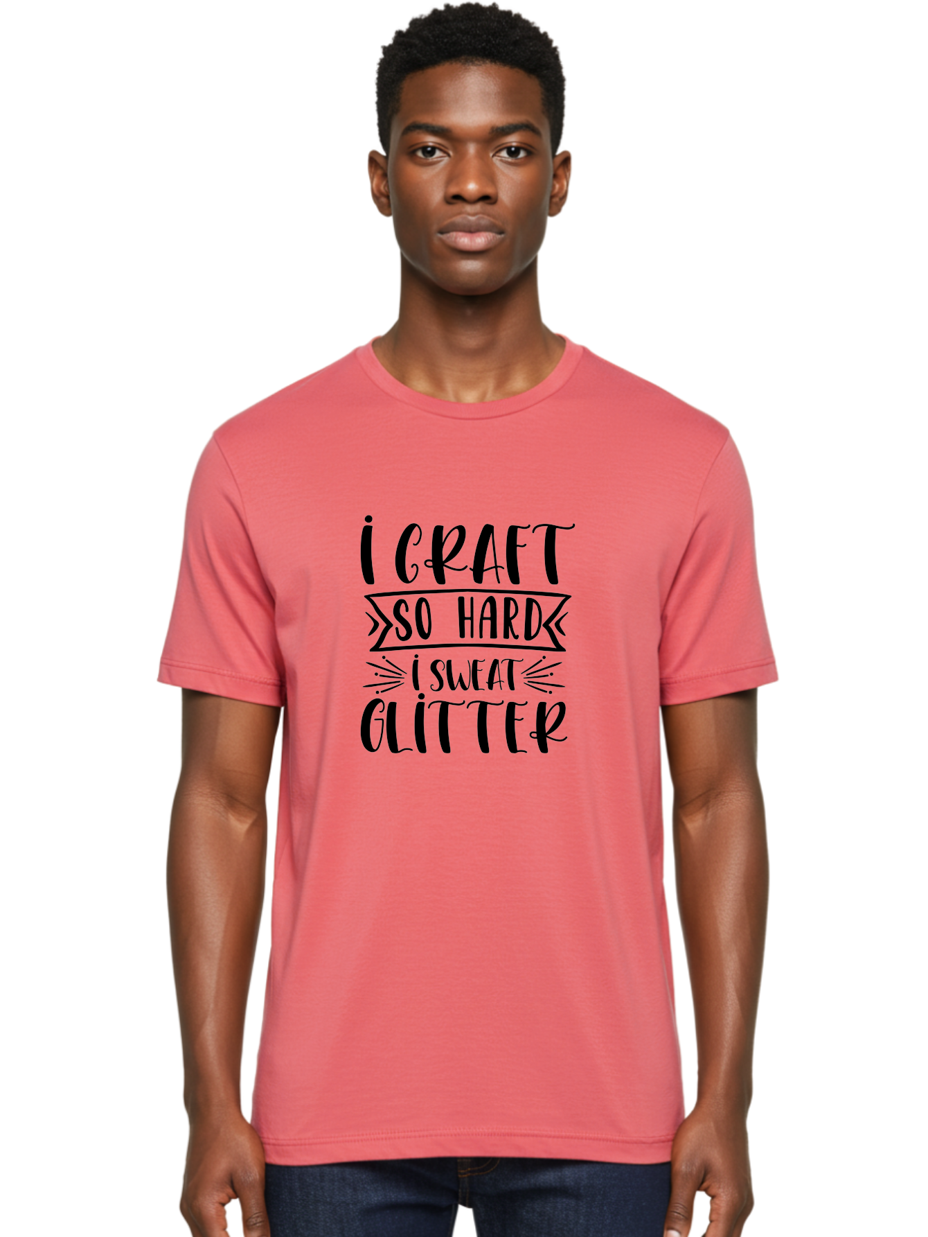 I-Craft-So-Hard Men'S Graphic Tee, 100% Cotton, Comfortable Casual Summer Wear, Machine Washable, Crafting Quote, Crafting Humor, Glitter Crafts, Handmade Crafts, Crafty Sayings, Crafting Passion, Diy Crafts, Crafting Love, Craft Inspiration Aad418 30