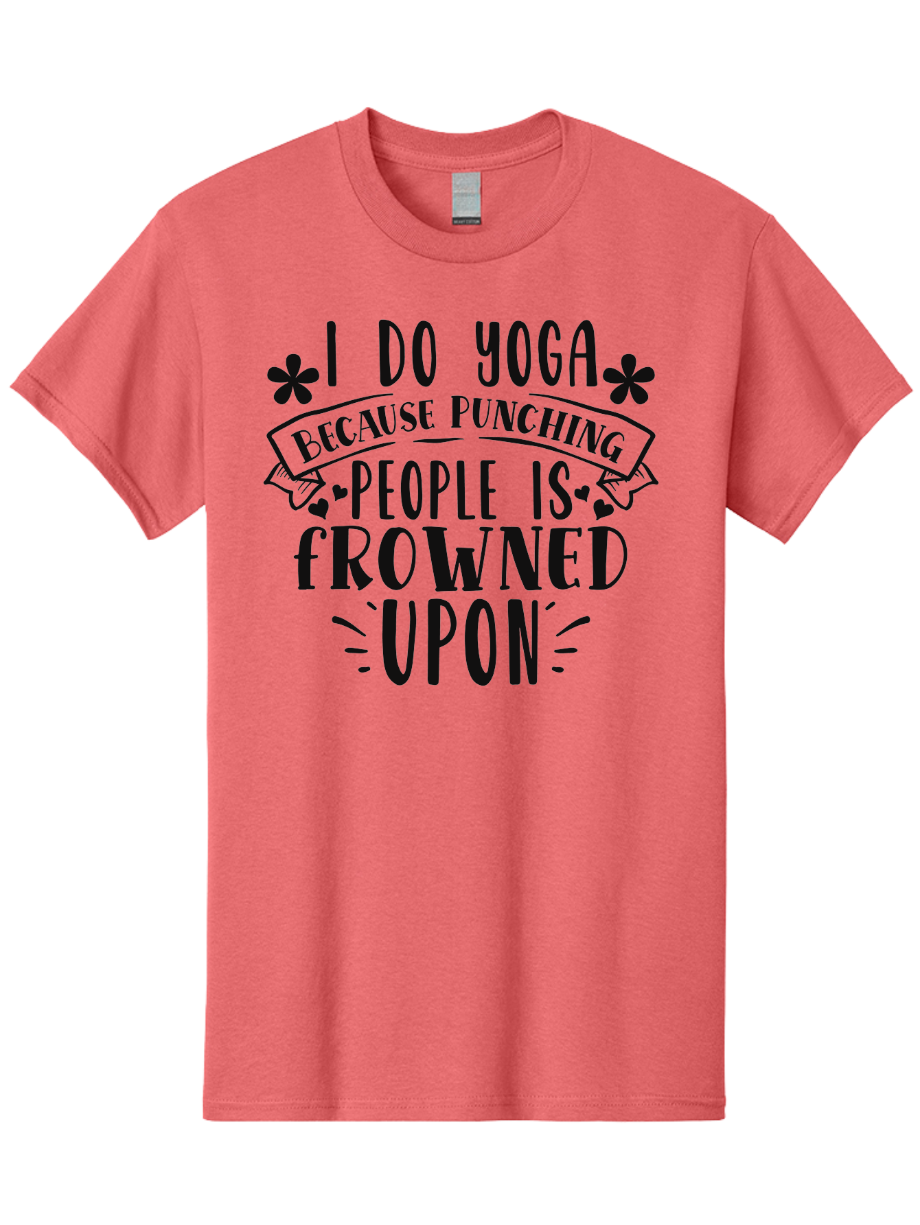 I-Do-Yoga-Because-Punching-People-Is-Frowned-Upon Men'S Graphic Tee, 100% Cotton, Comfortable Casual Summer Wear, Machine Washable, Yoga Humor, Mindfulness, Meditation, Wellness, Stress Relief, Zen, Motivational Quotes, Funny Sayings, Aad420 29