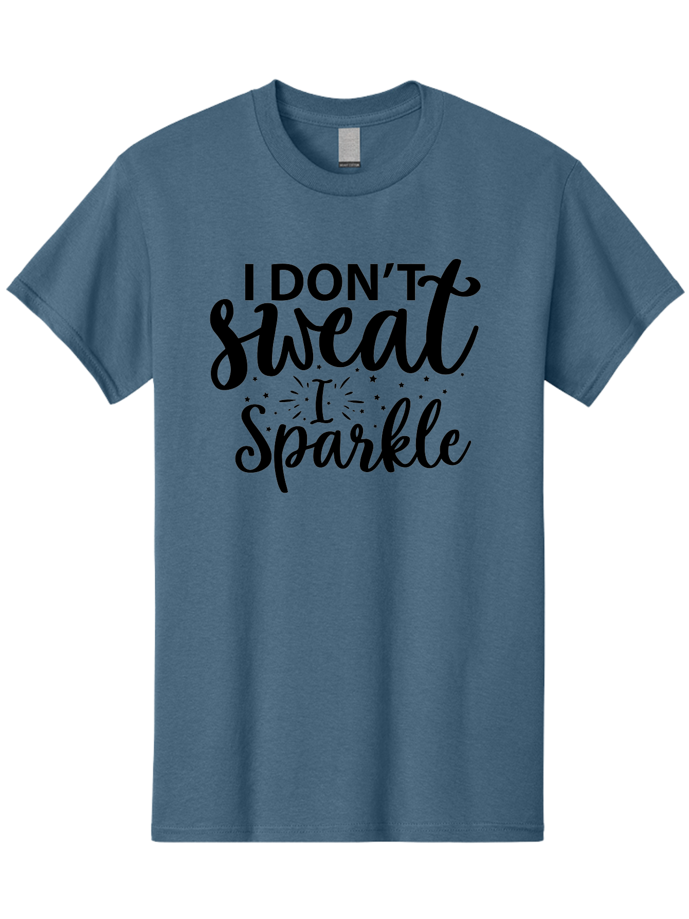 I-Don-T-Sweat-I-Sparkle Men'S Graphic Tee, 100% Cotton, Comfortable Casual Summer Wear, Machine Washable, Motivational Quote, Inspirational Phrase, Fitness Motivation, Positivity, Confidence, Sparkle, Shine, Empowerment, Uplifting Message, Aad421 5