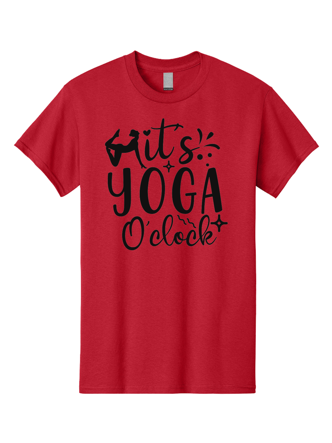It-S-Yoga-O-Clock Men'S Graphic Tee, 100% Cotton, Comfortable Casual Summer Wear, Machine Washable, Yoga Inspiration, Motivational Quote, Wellness Quote, Mindfulness, Yoga Practice, Positive Affirmation, Fitness Motivation, Yoga Love, Aad428 7