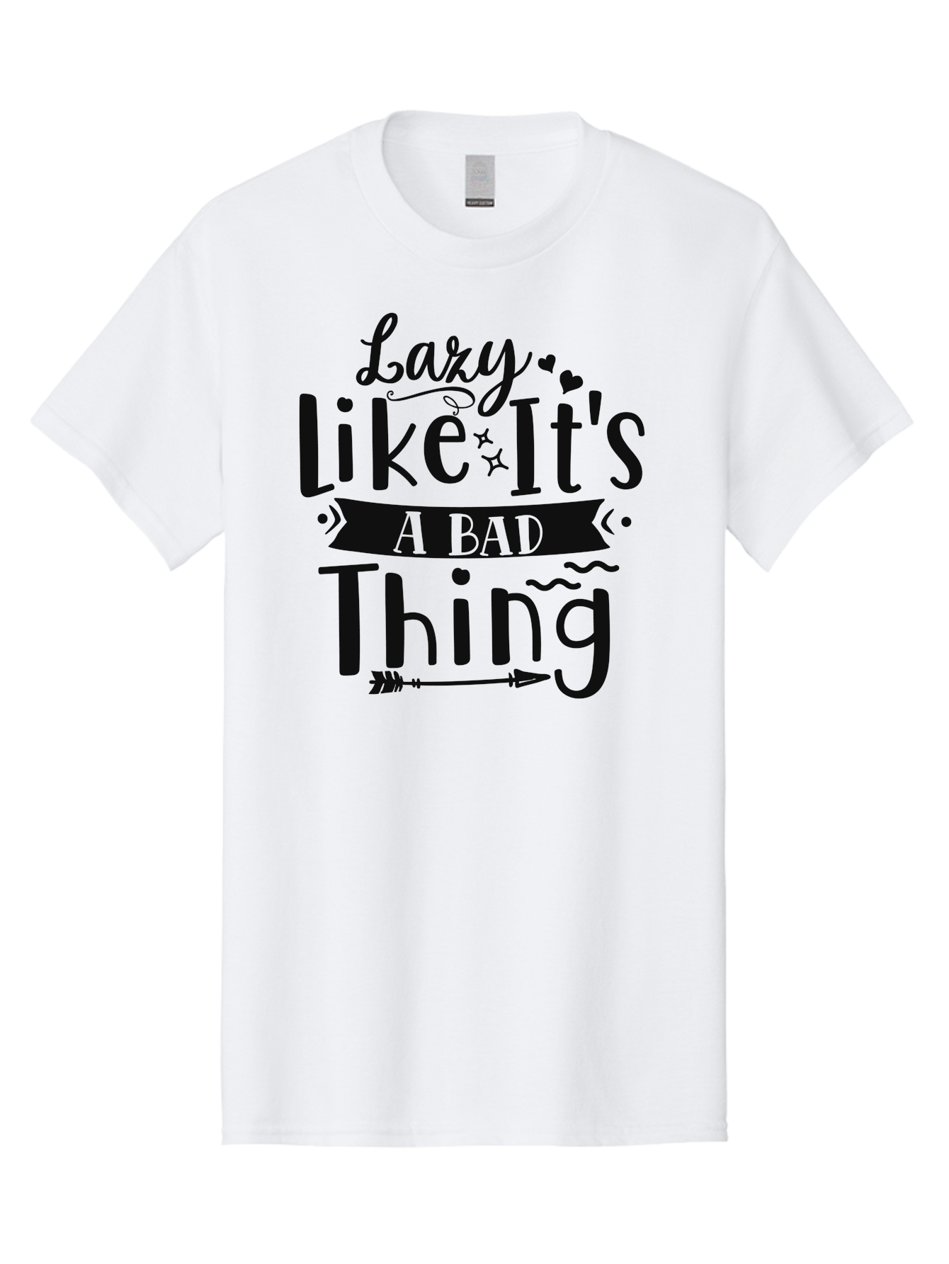 Lazy-Like-It-S-A-Bad-Thing Men'S Graphic Tee, 100% Cotton, Comfortable Casual Summer Wear, Machine Washable, Funny Quote, Lazy Humor, Motivational Phrase, Inspirational Saying, Novelty Graphic, Witty Text, Lazy Day Vibes, Relaxed Attitude Aad429 7