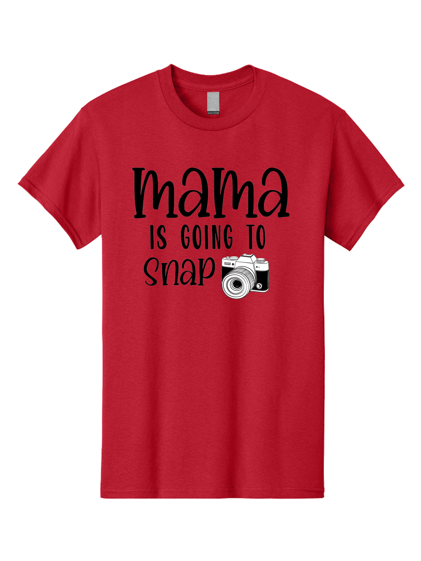 Mama-Is-Going-To-Snap Men'S Graphic Tee, 100% Cotton, Comfortable Casual Summer Wear, Machine Washable, Mama, Photography, Camera, Snap, Mom, Black Camera, Photography Humor, Motherhood, Photography Quote, Funny Mama Aad433 1