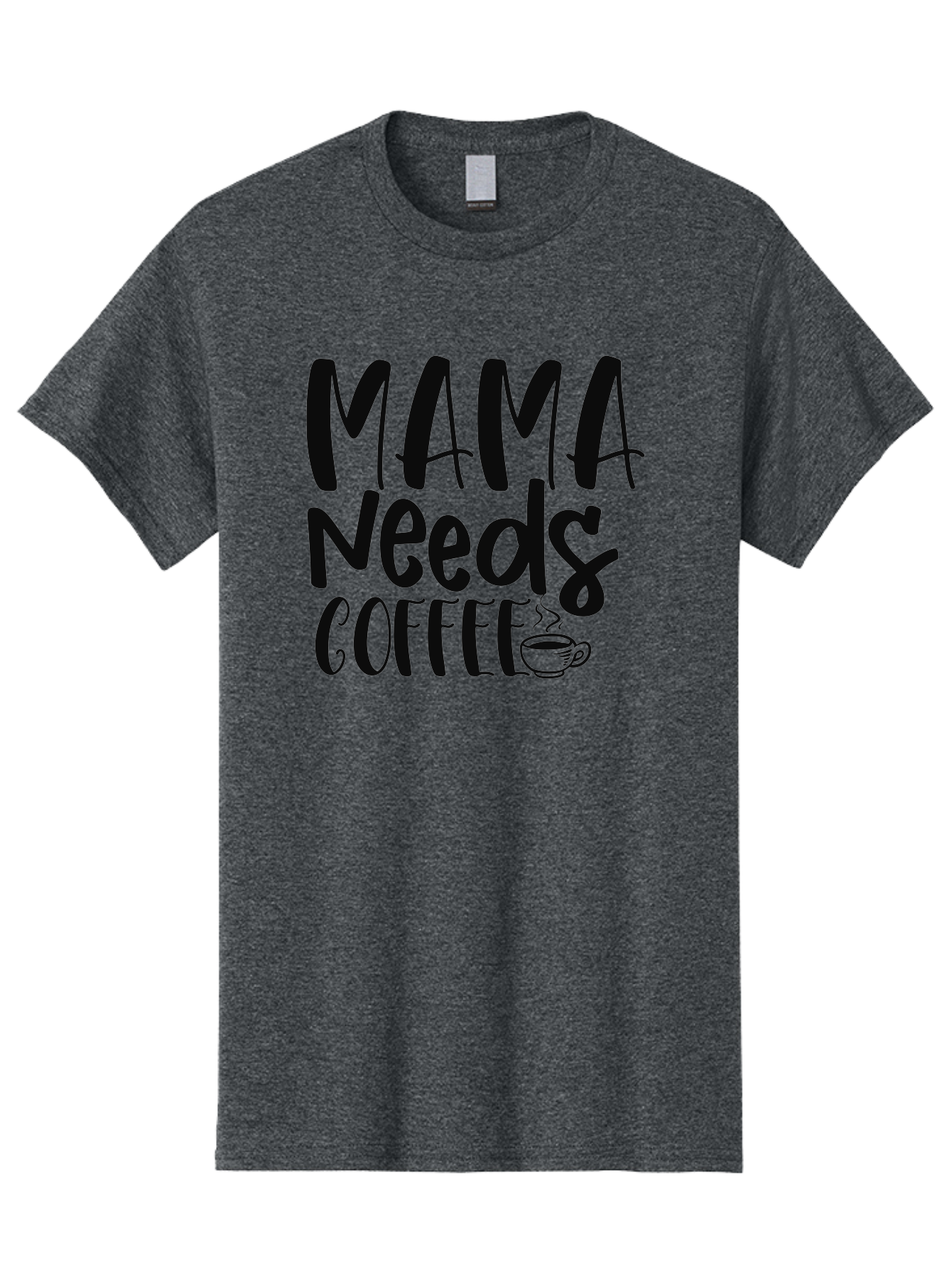 Mama-Needs-Coffee Men'S Graphic Tee, 100% Cotton, Comfortable Casual Summer Wear, Machine Washable, Funny Mom Quote, Coffee Humor, Motherhood, Caffeine Fix, Mom Life, Humorous Saying, Coffee Lover, Mama Needs Coffee Aad434 7