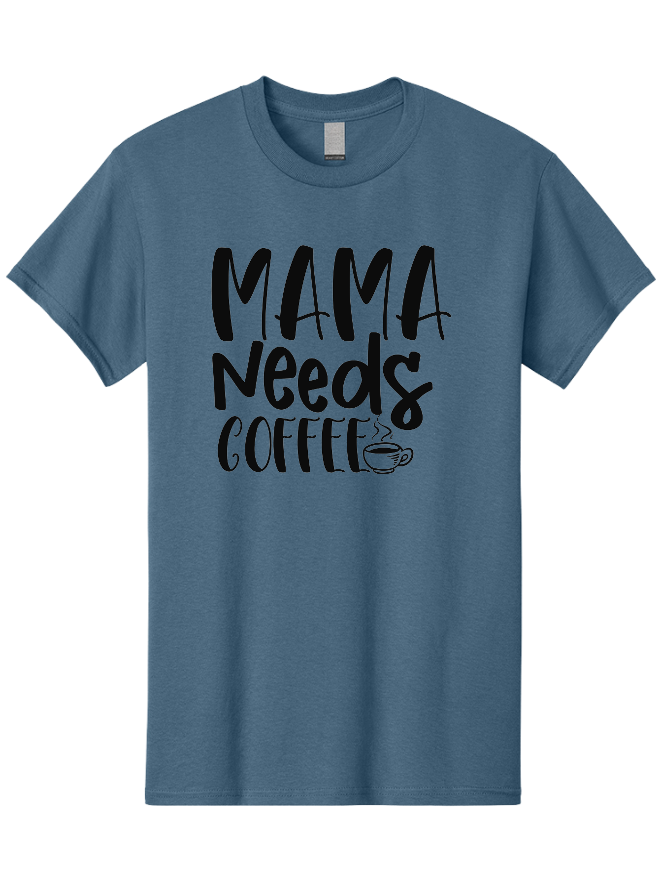 Mama-Needs-Coffee Men'S Graphic Tee, 100% Cotton, Comfortable Casual Summer Wear, Machine Washable, Funny Mom Quote, Coffee Humor, Motherhood, Caffeine Fix, Mom Life, Humorous Saying, Coffee Lover, Mama Needs Coffee Aad434 17