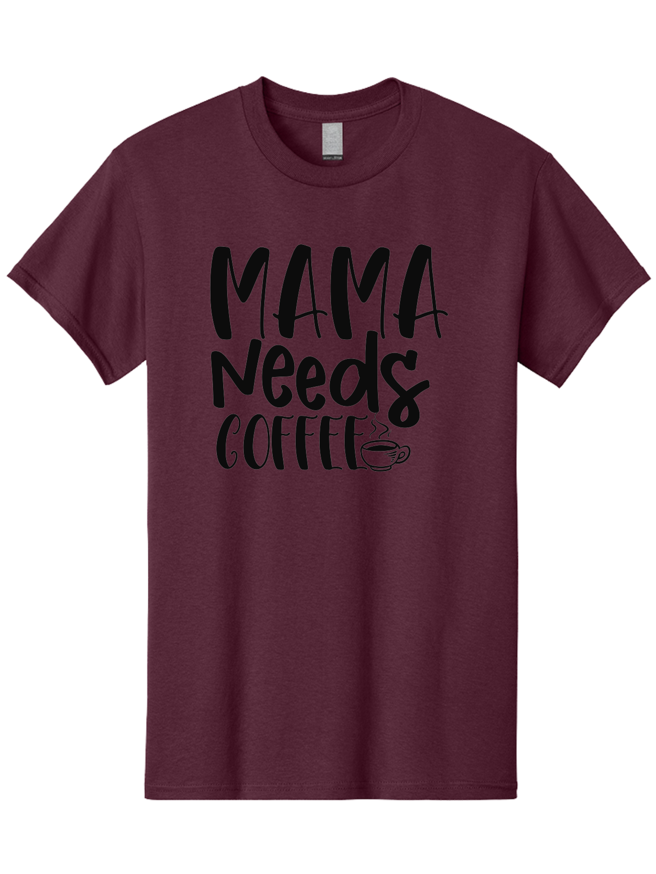 Mama-Needs-Coffee Men'S Graphic Tee, 100% Cotton, Comfortable Casual Summer Wear, Machine Washable, Funny Mom Quote, Coffee Humor, Motherhood, Caffeine Fix, Mom Life, Humorous Saying, Coffee Lover, Mama Needs Coffee Aad434 13