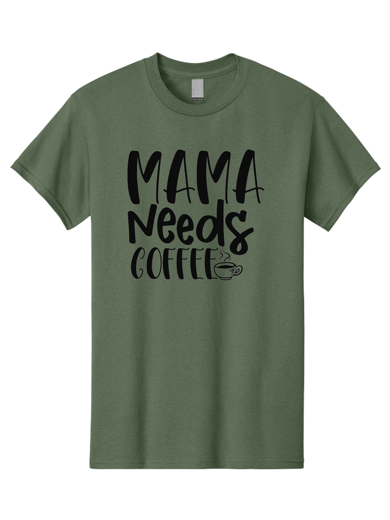 Mama-Needs-Coffee Men'S Graphic Tee, 100% Cotton, Comfortable Casual Summer Wear, Machine Washable, Funny Mom Quote, Coffee Humor, Motherhood, Caffeine Fix, Mom Life, Humorous Saying, Coffee Lover, Mama Needs Coffee Aad434 21