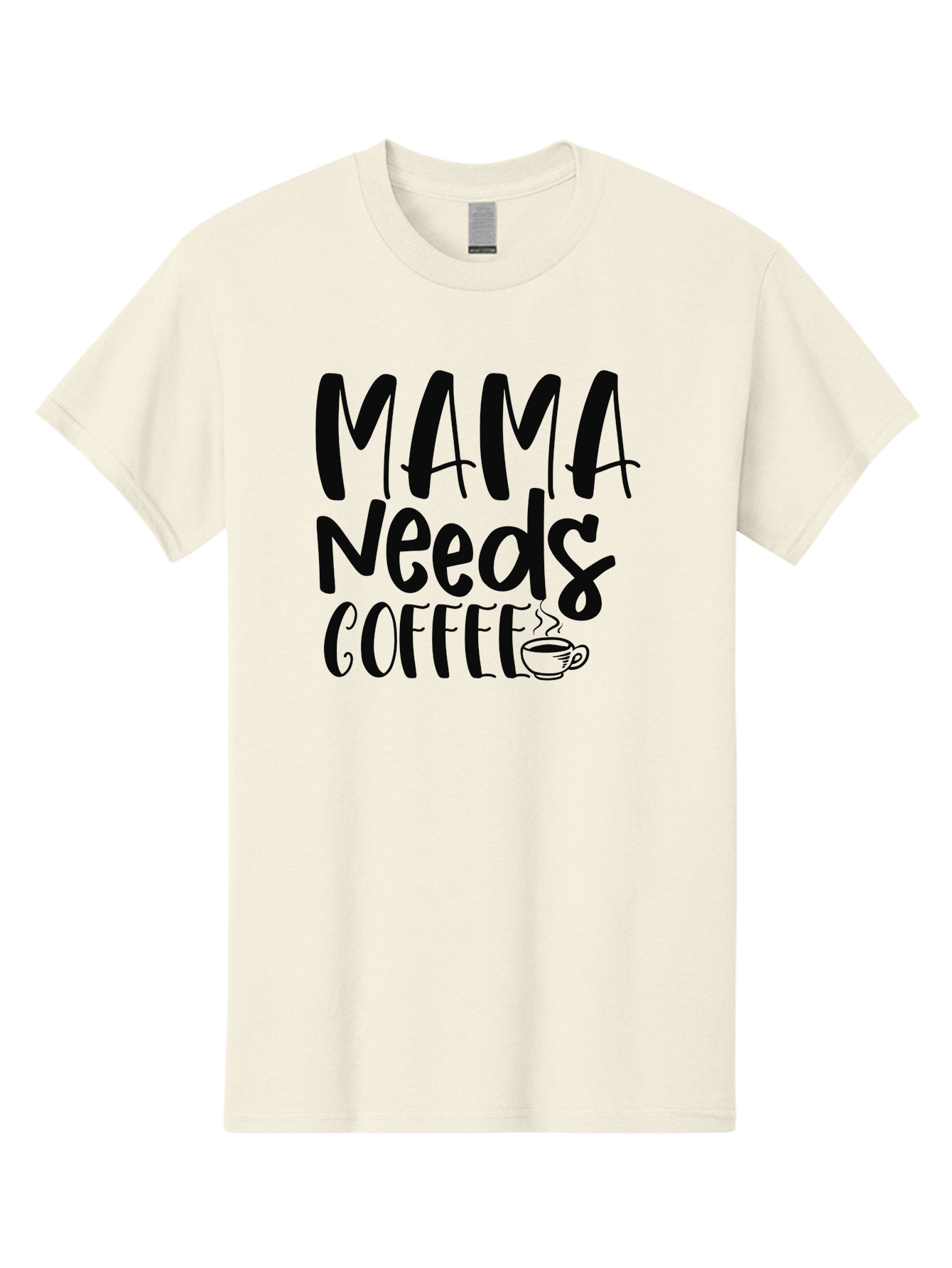 Mama-Needs-Coffee Men'S Graphic Tee, 100% Cotton, Comfortable Casual Summer Wear, Machine Washable, Funny Mom Quote, Coffee Humor, Motherhood, Caffeine Fix, Mom Life, Humorous Saying, Coffee Lover, Mama Needs Coffee Aad434 3