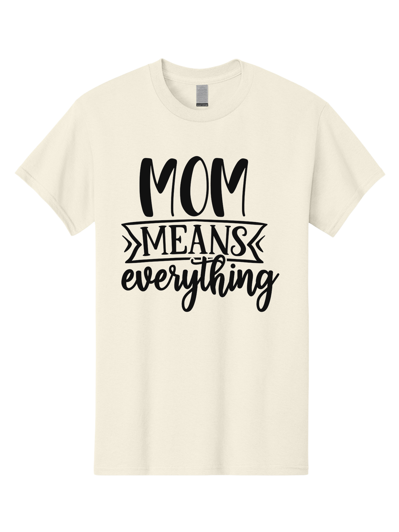 Mom-Means-Everything Men'S Graphic Tee, 100% Cotton, Comfortable Casual Summer Wear, Machine Washable, Mother'S Day Quote, Mom Means Everything, Mother'S Love, Mom Appreciation, Inspirational Quote, Family Values, Love And Care Aad442 7